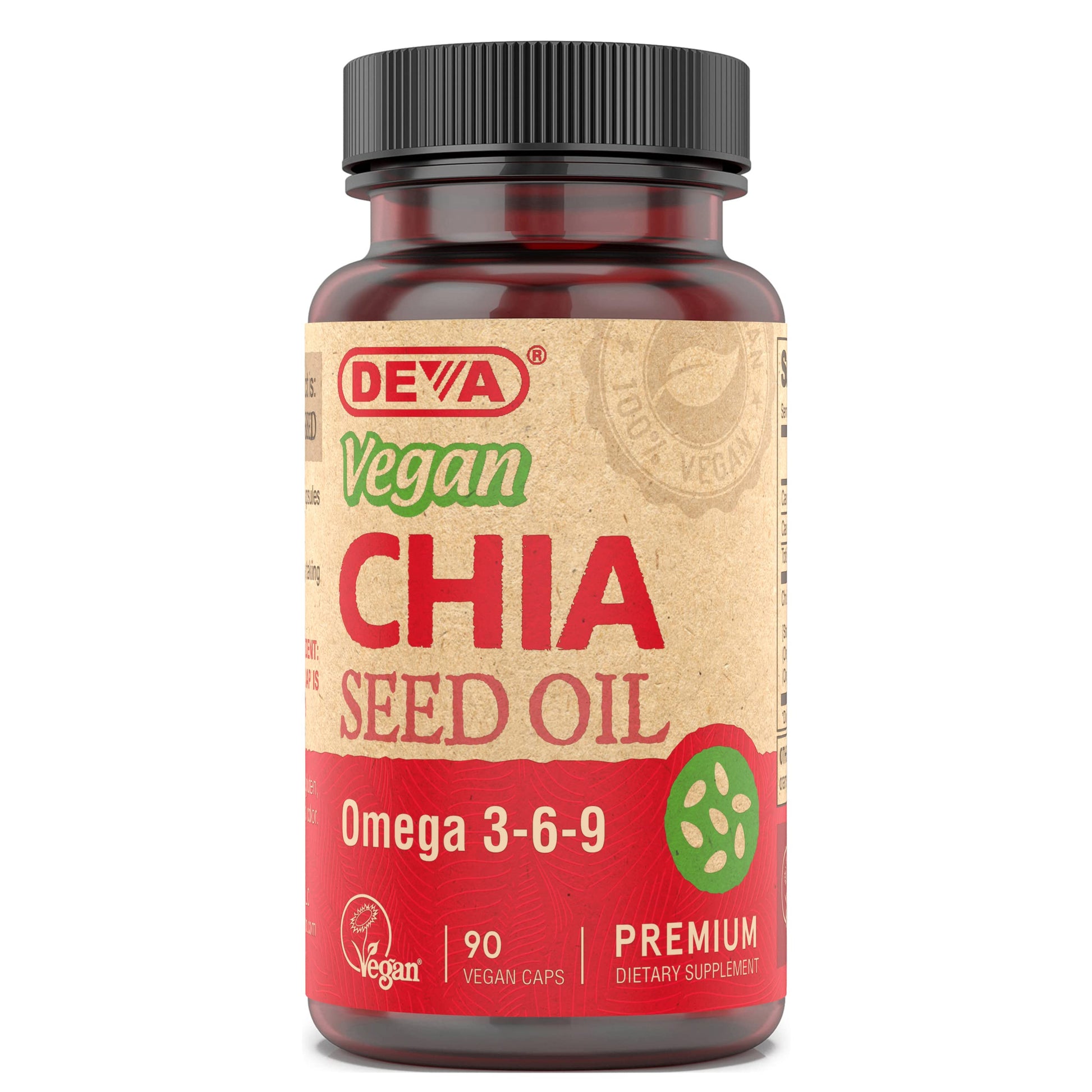 DEVA Chia Seed Oil Capsule, 90 Capsules