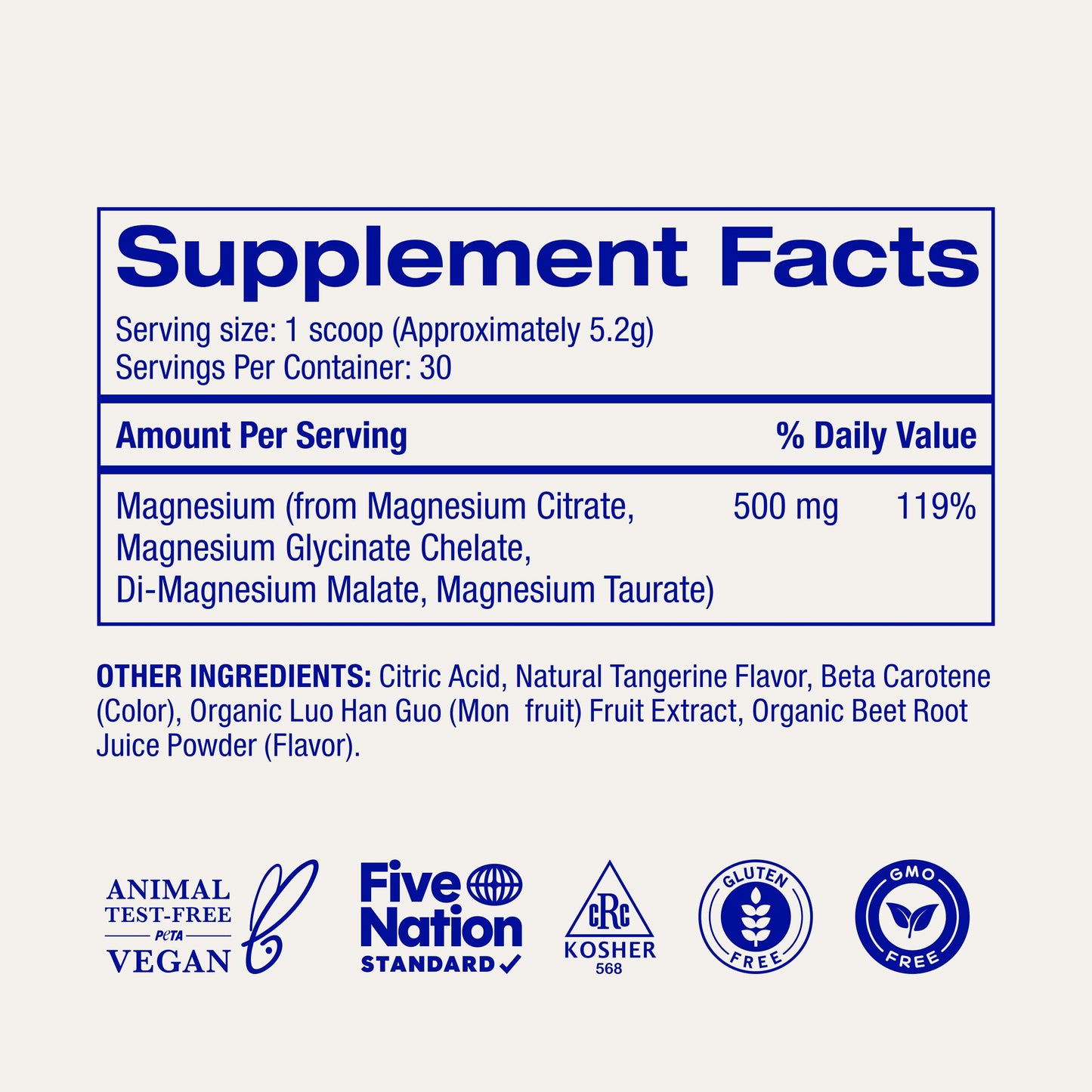 Ora Organic Magnesium Complex Powder Supplement 8.68 Ounce