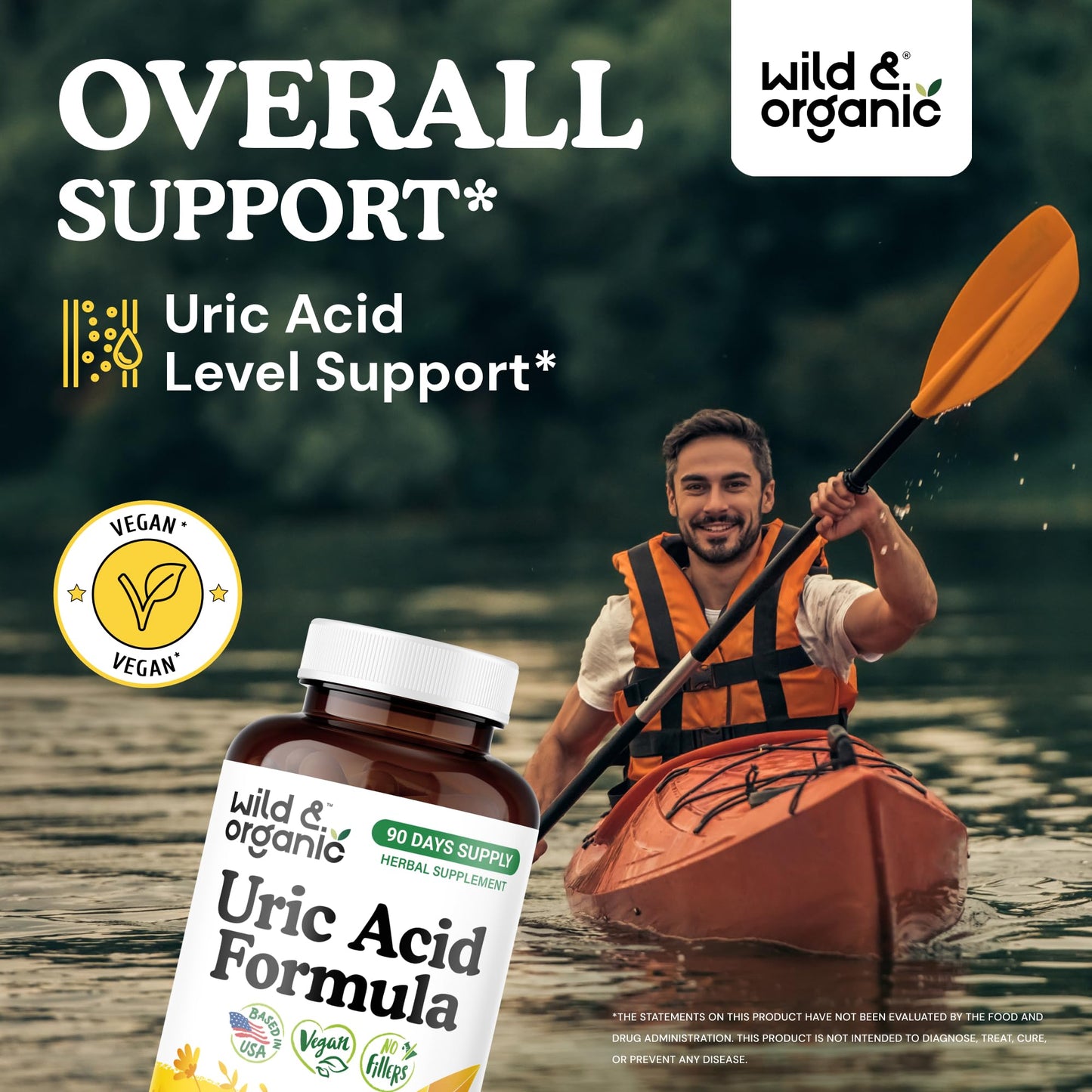Wild & Organic Uric Acid Formula Capsules 180 Count