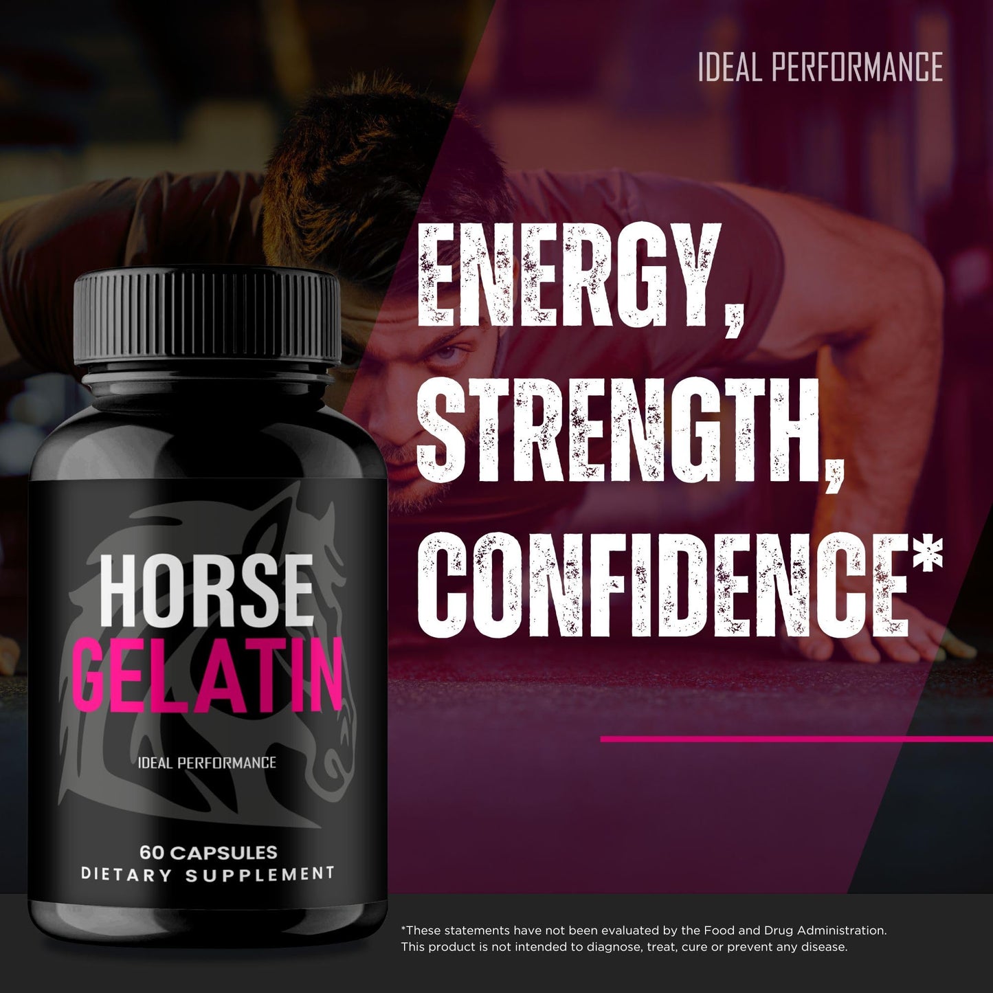 IDEAL PERFORMANCE Horse Gelatin Capsules, 300 Capsules