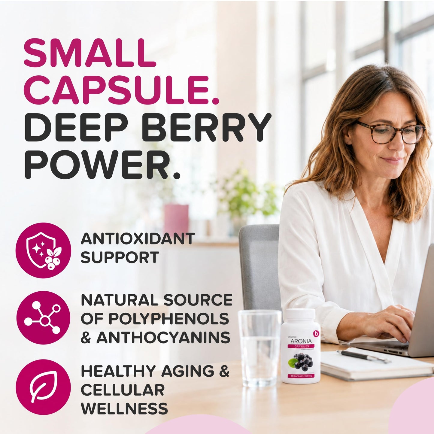 b Aronia Berry Capsules 90 Capsules