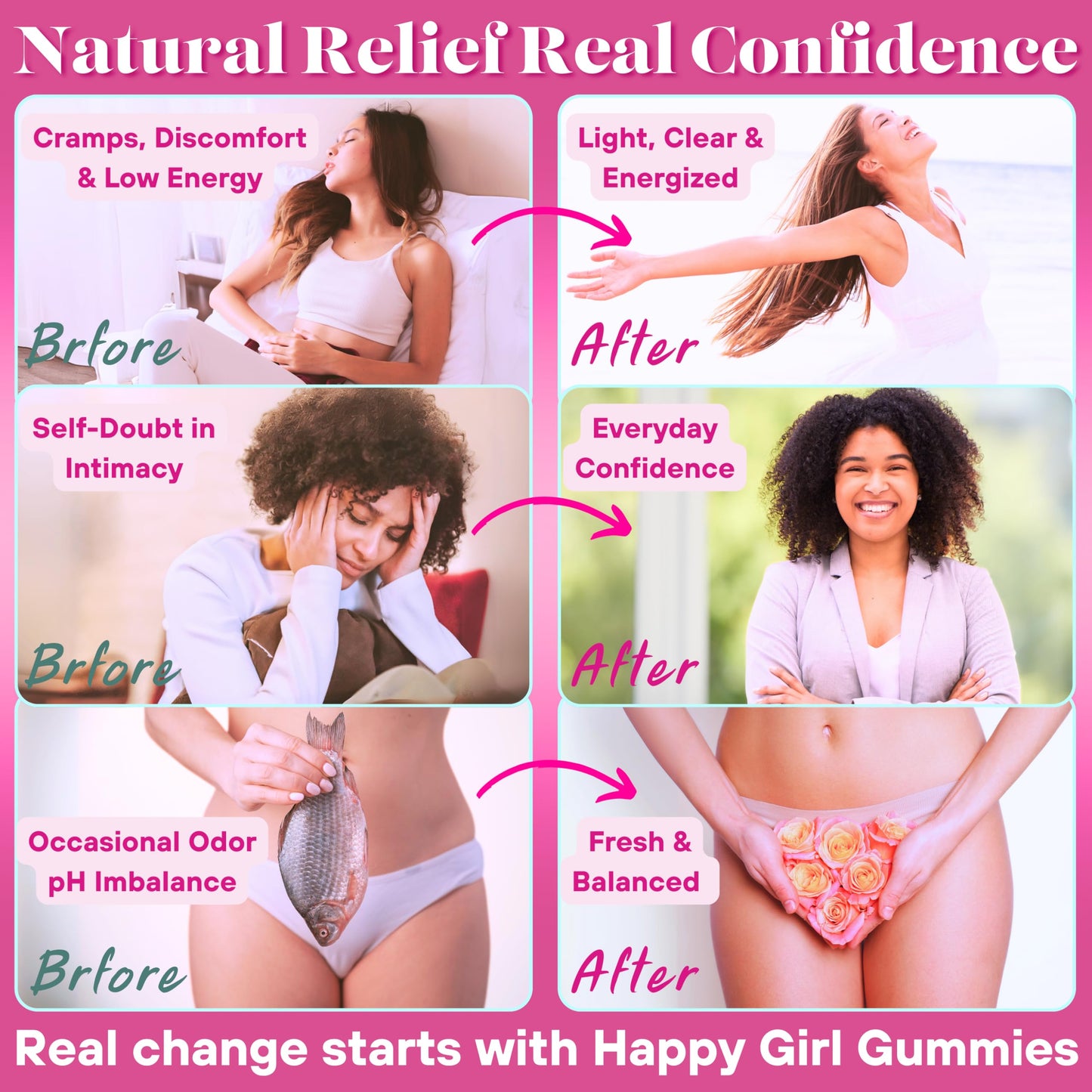 Dr. Lu Happy Girl Feminine Balance Gummies Gummy 60 Count