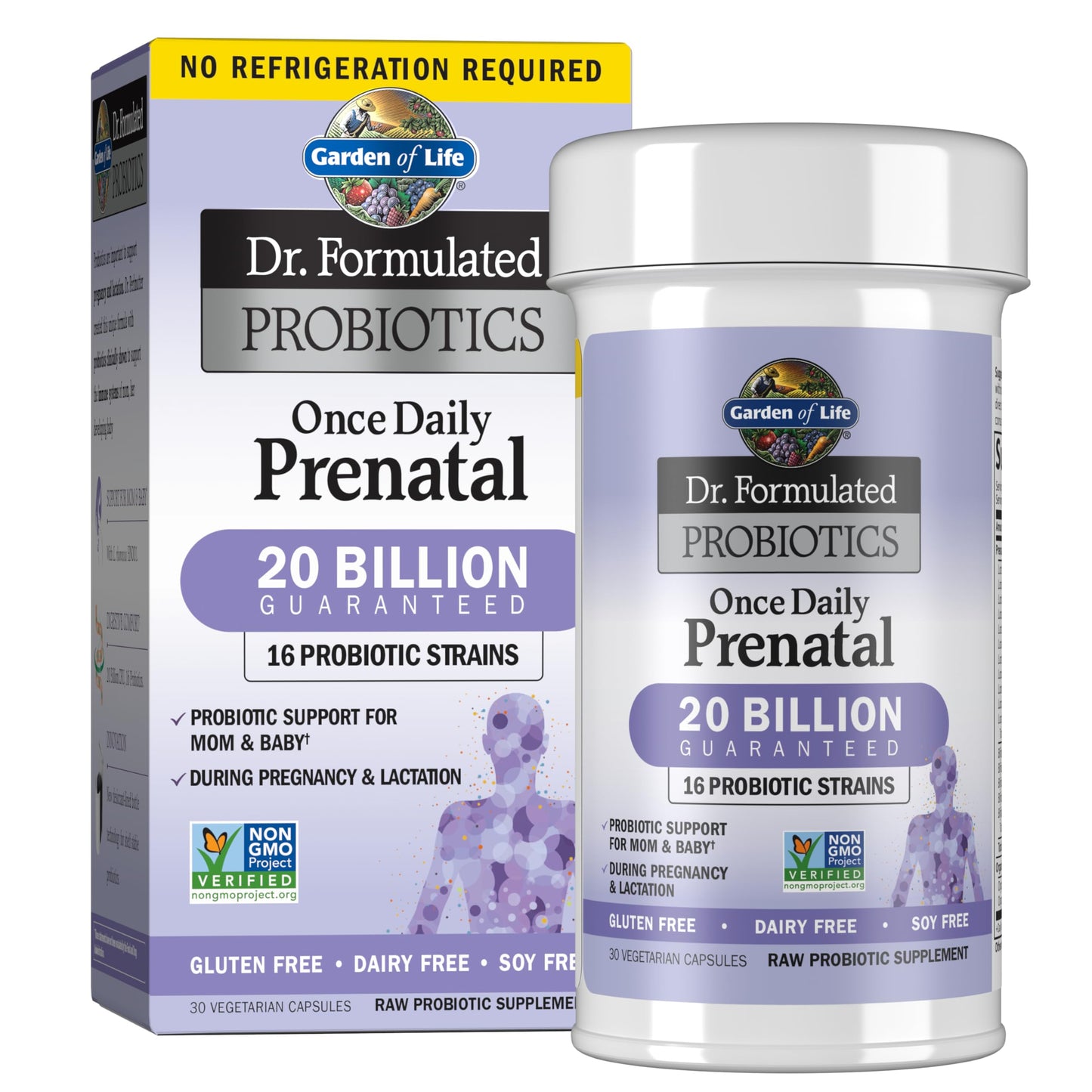 Garden of Life Dr. Formulated Probiotics Once Daily Prenatal - 20 Billion CFU, 30 Capsules