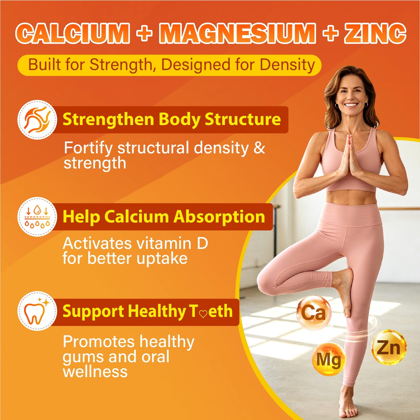 Veyttisy Calcium Magnesium Zinc Gummies, 30 Gummies