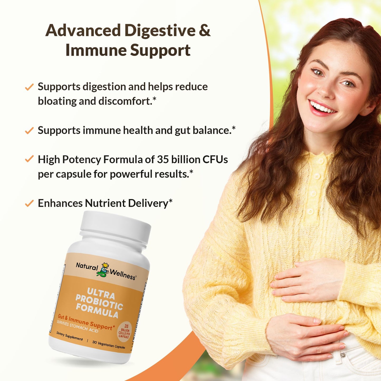 Natural Wellness Ultra Probiotics Capsule 30 Count