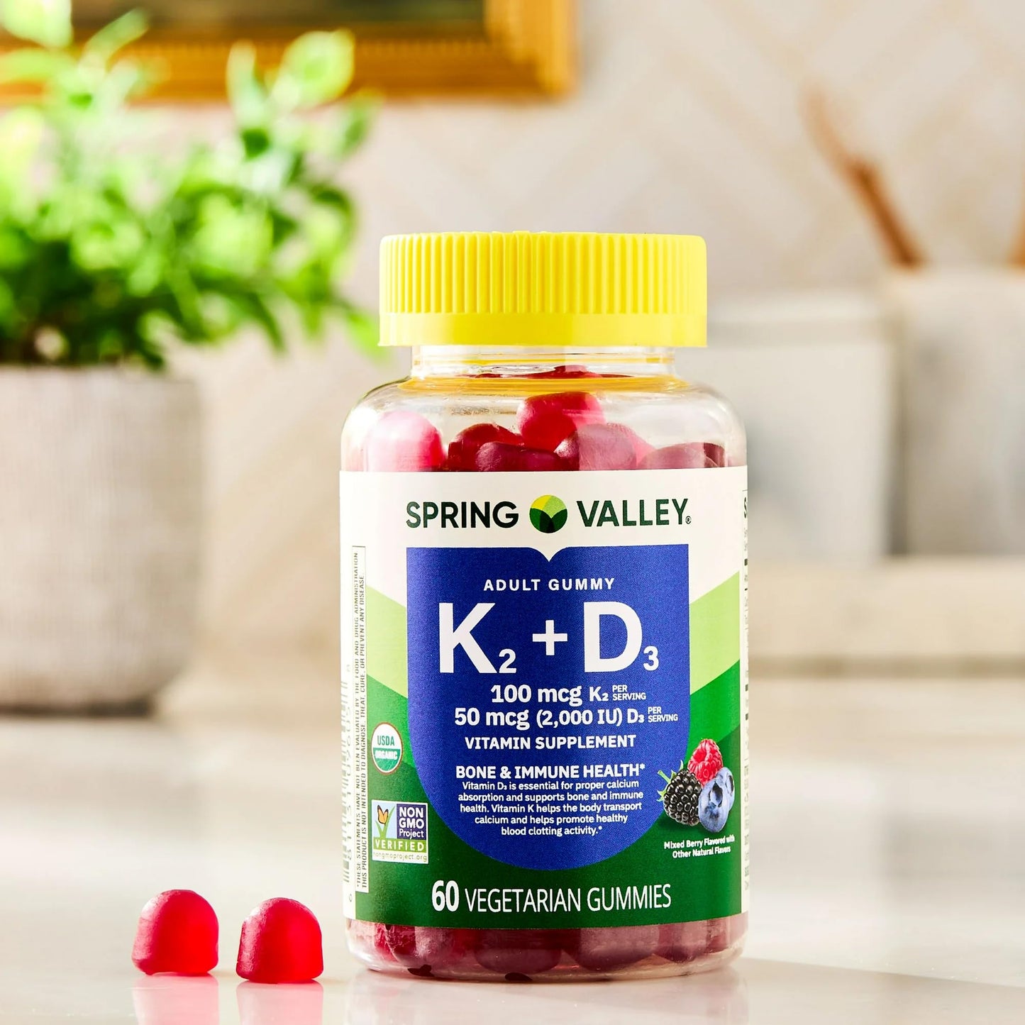 SUREFECT Vitamin K2 + D3 Gummies 60 Count
