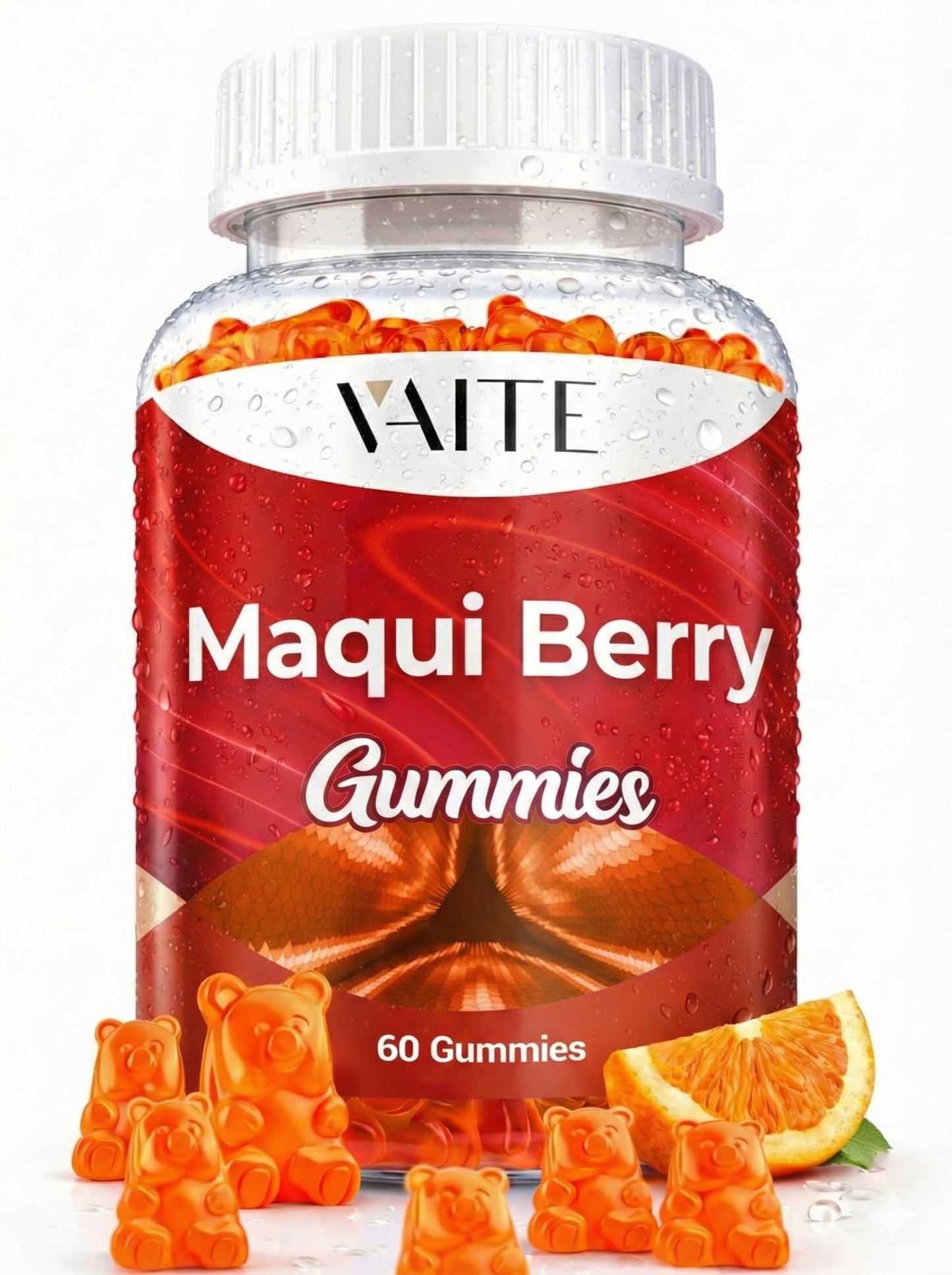 VAITE Maqui Berry Gummies 500mg, 60 Gummies