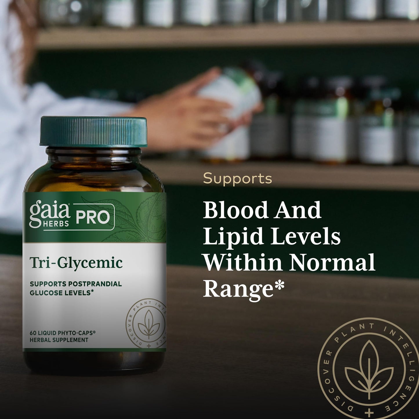 Gaia Herbs PRO Tri-Glycemic Capsule 60 Count
