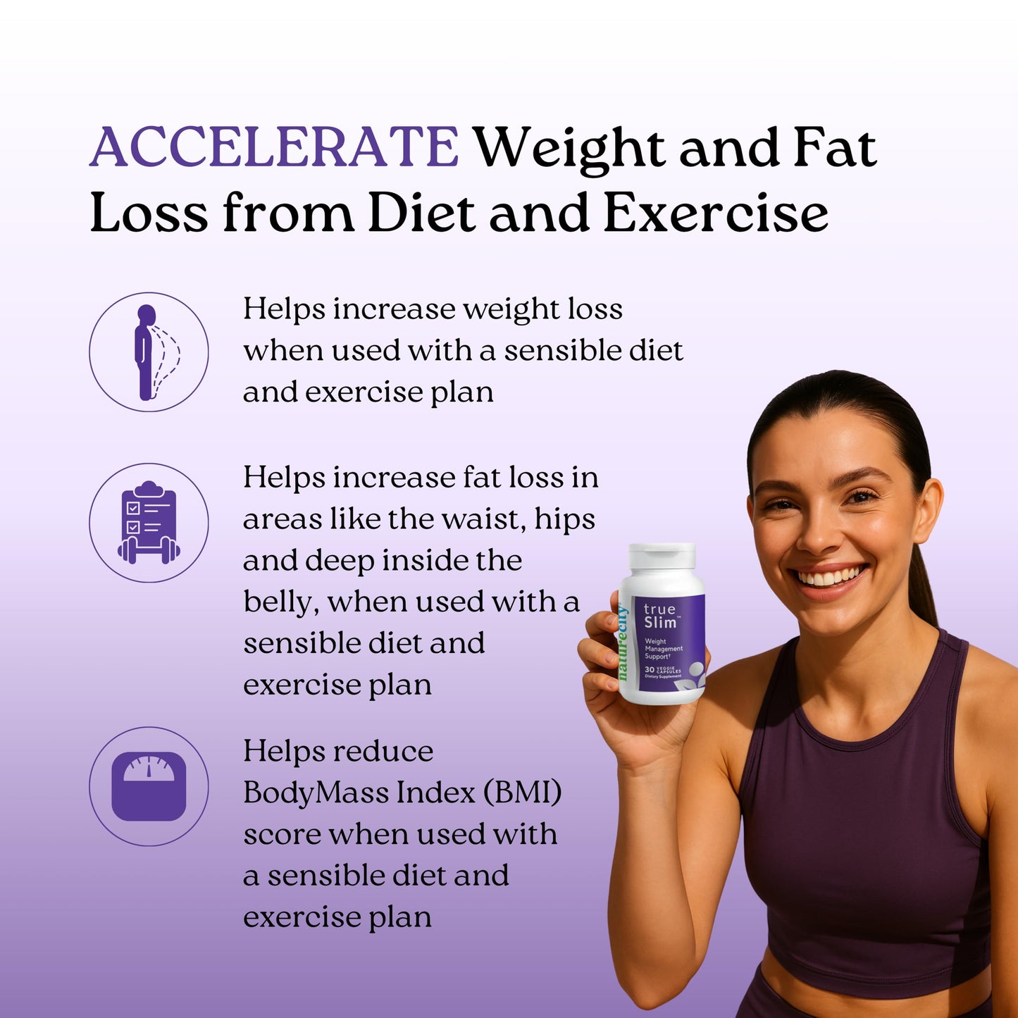 NatureCity True-Slim Morosil Weight Management Capsules, 30 Count