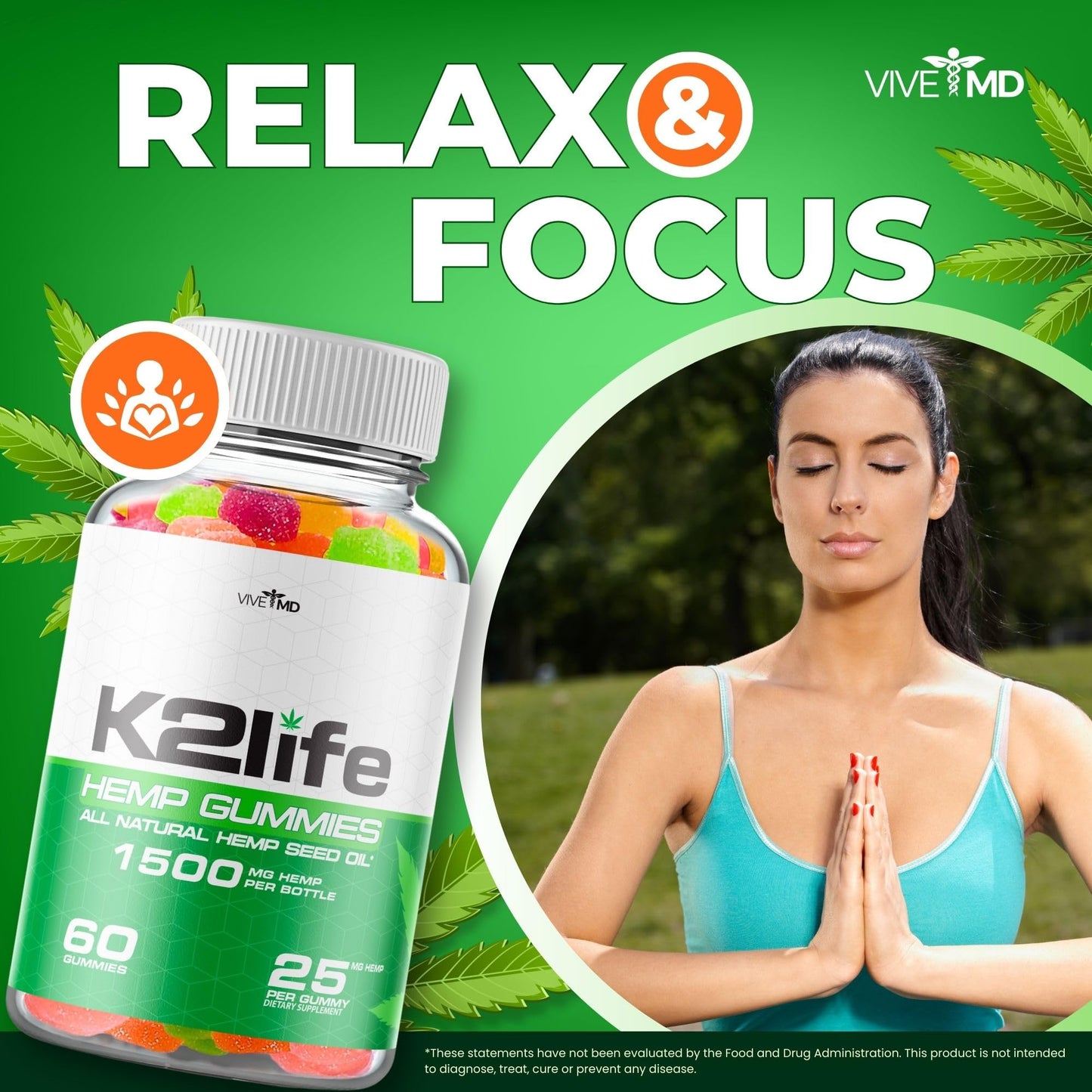VIVE MD K2Life Gummies 120 Count