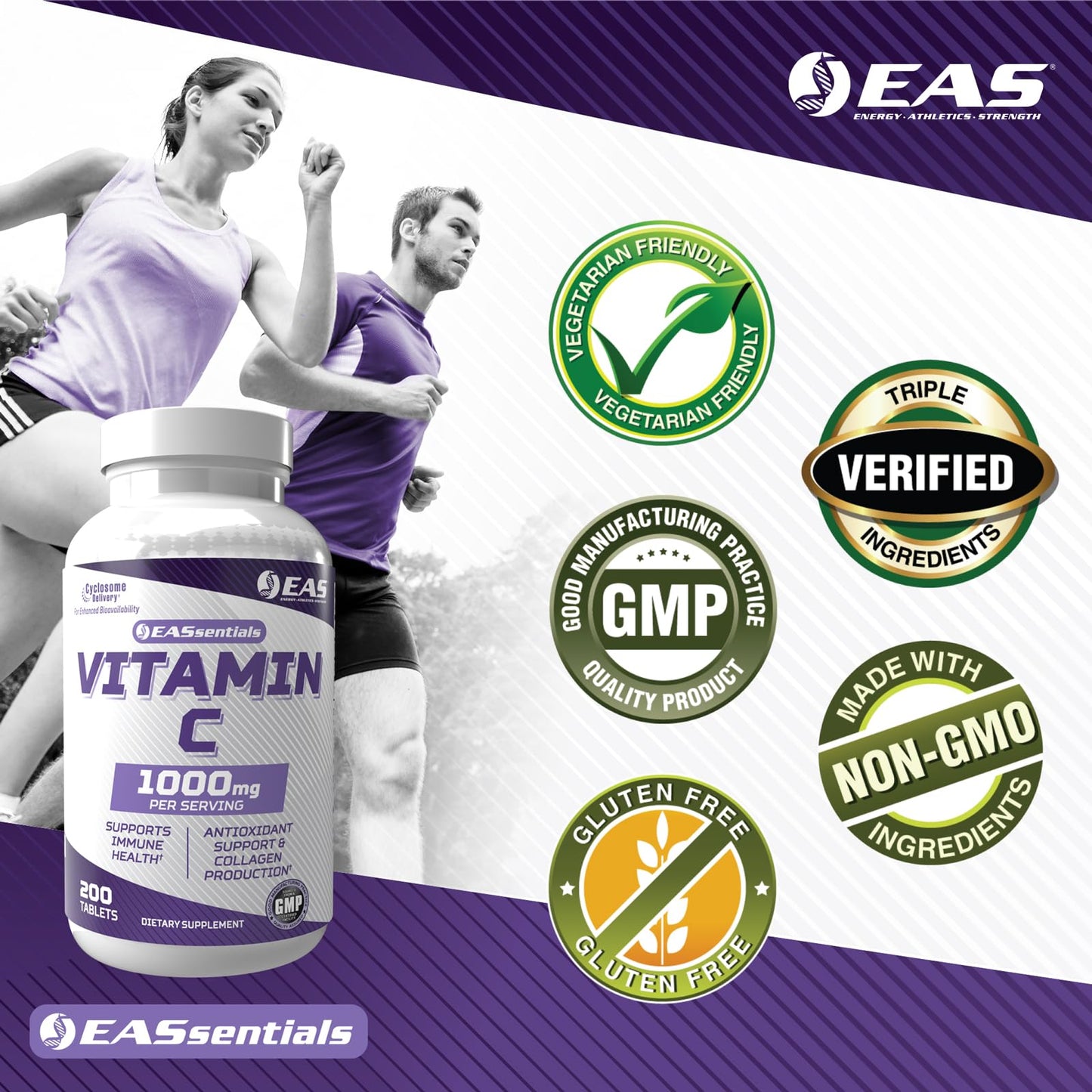 EAS Vitamin C 1000mg Tablet, 200 Tablets