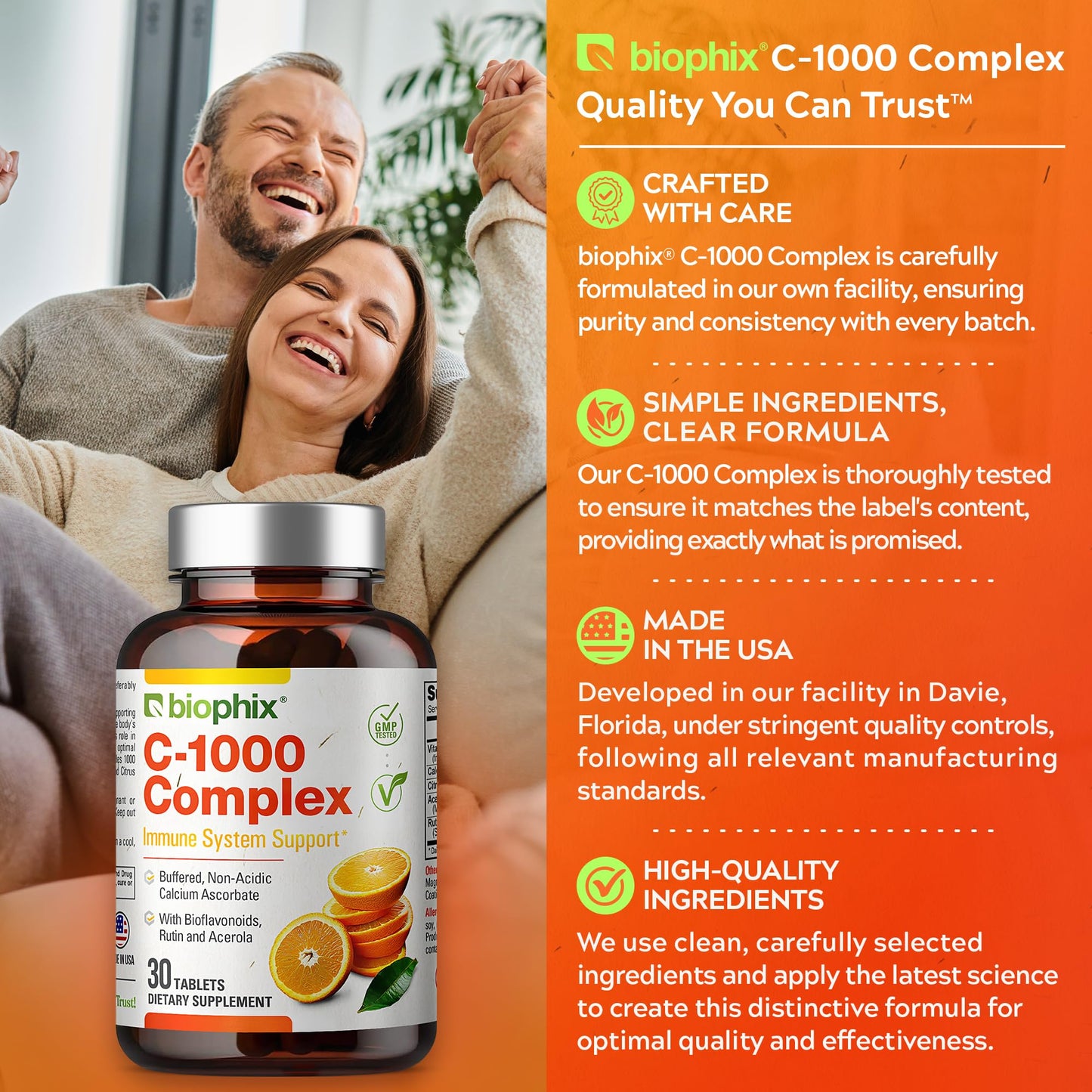 biophix Vitamin C-1000 mg Tablet, 30 Tablets