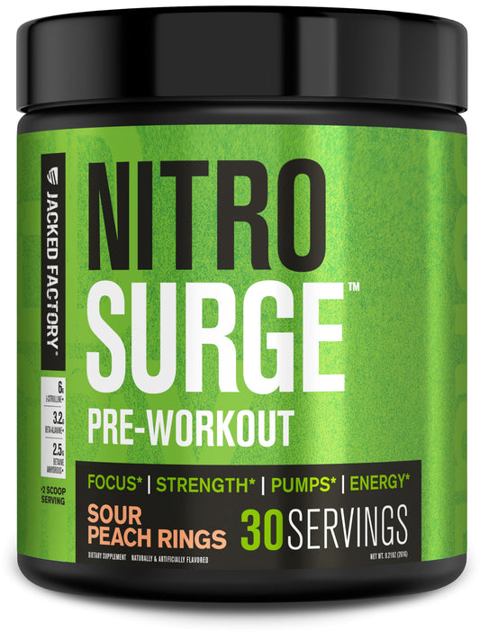 Jacked Factory Nitrosurge Pre Workout Supplement Powder 30 Servings