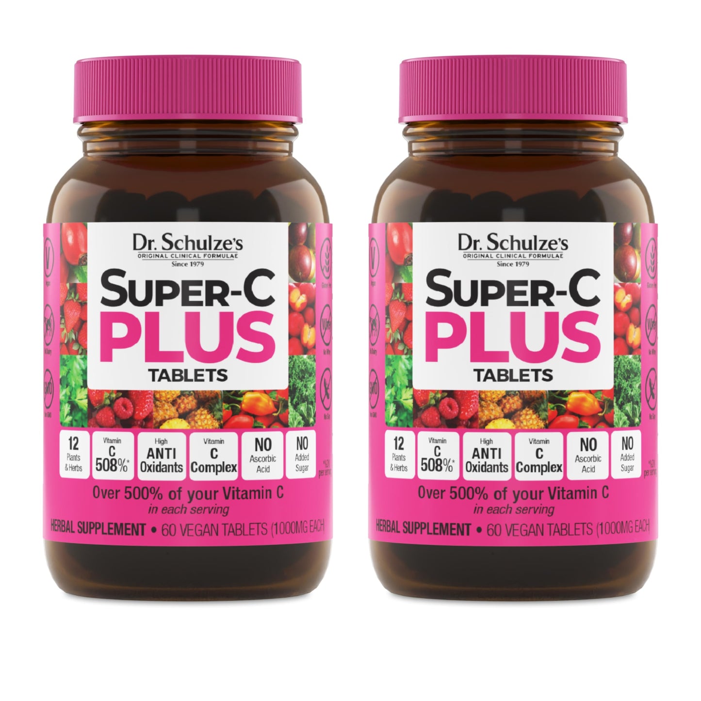 Dr. Schulze's Super-C Plus Vitamin C Capsule 120 Capsules