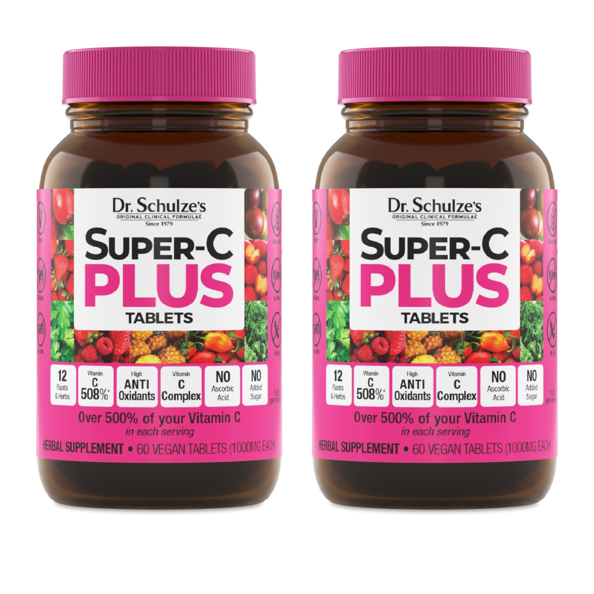 Dr. Schulze's Super-C Plus Vitamin C Capsule 120 Capsules