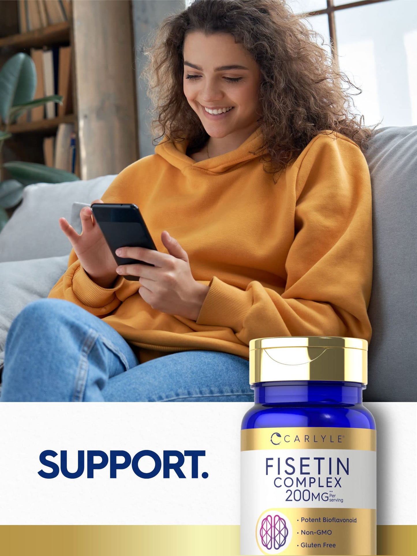 Carlyle Fisetin Complex Supplement Capsule 90 Count