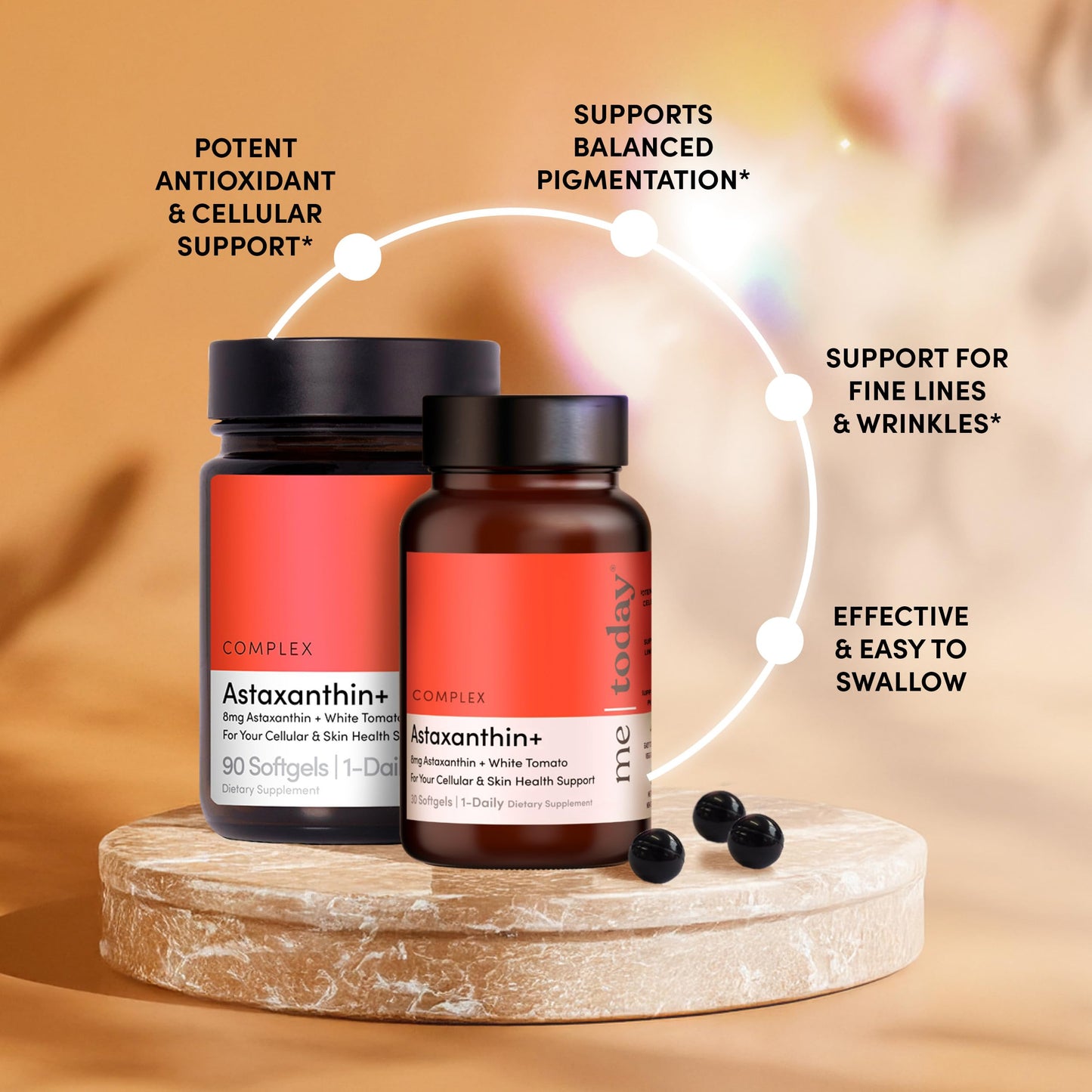 me today Complex Astaxanthin+ 8mg Supplement Softgels 90 Count