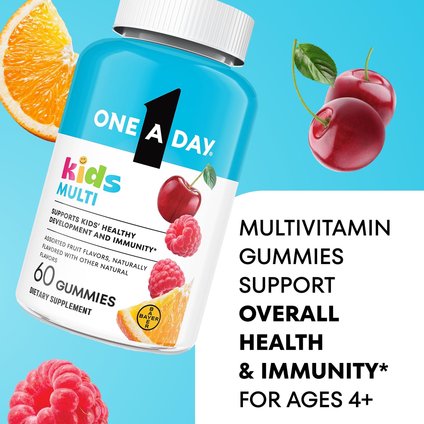 ONE A DAY Kids Multivitamin Gummies 60 Count
