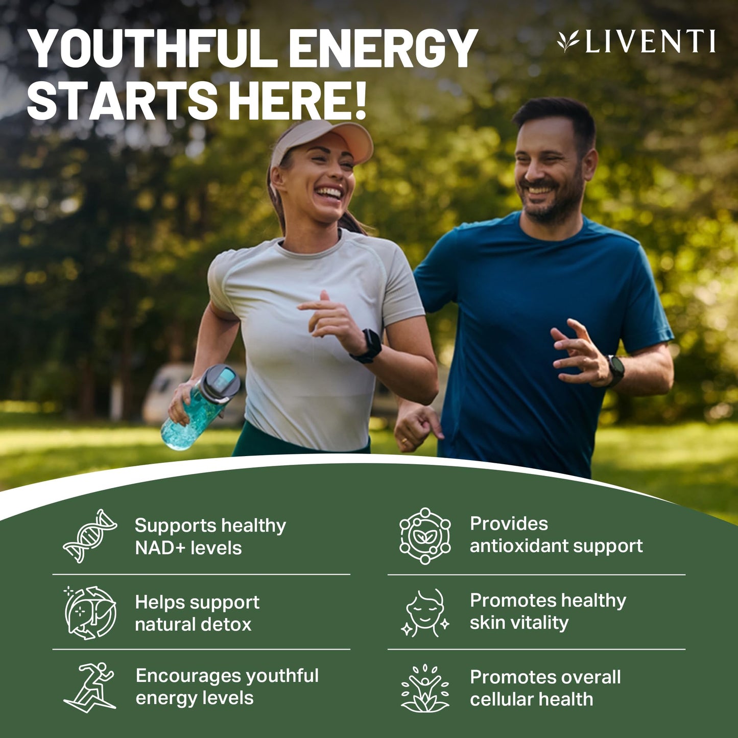LIVENTI NMN Gummies 1000mg, 90 Gummies
