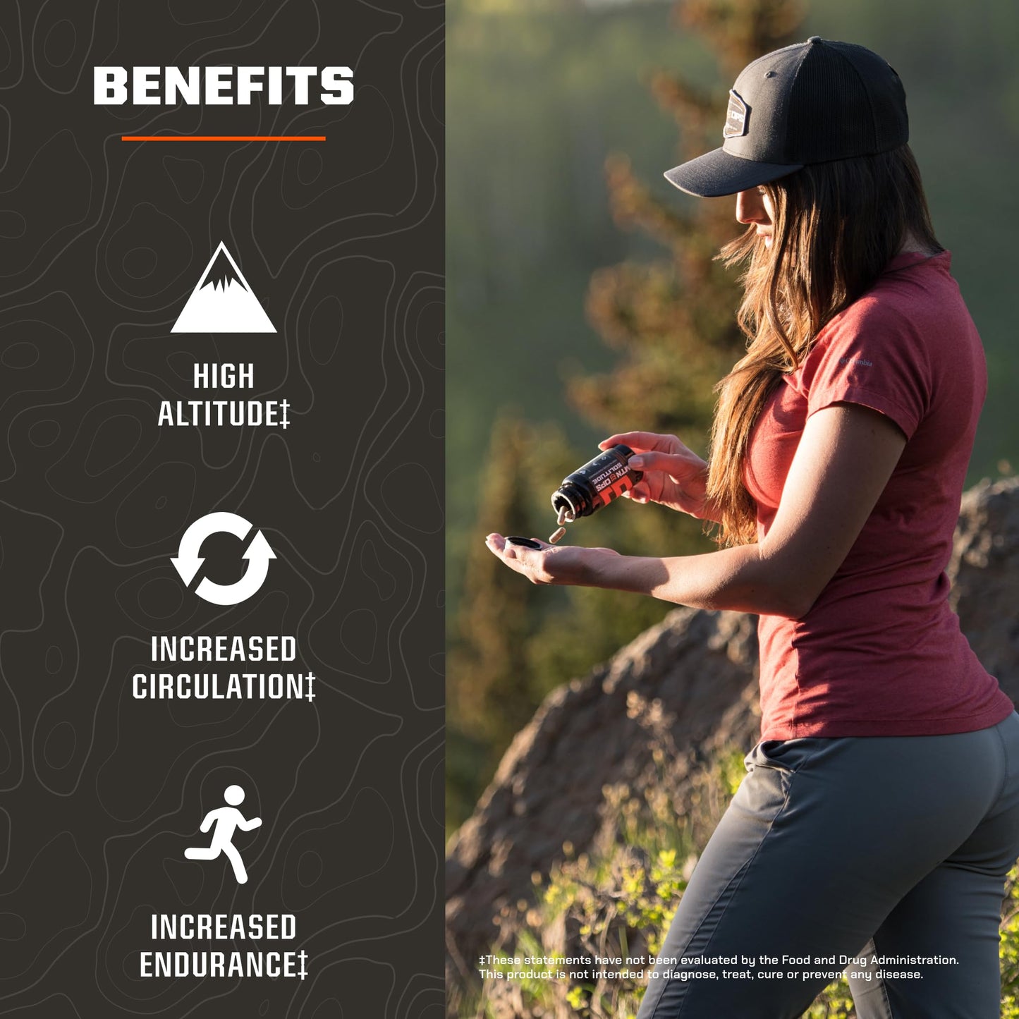 MTN OPS Solitude High-Altitude Performance Adaptogenic Complex - Reishi Mushroom & Milk Thistle, Altitude Complex - Golden Root, Schisandra and Grapeseed Extracts Capsules 25 Count