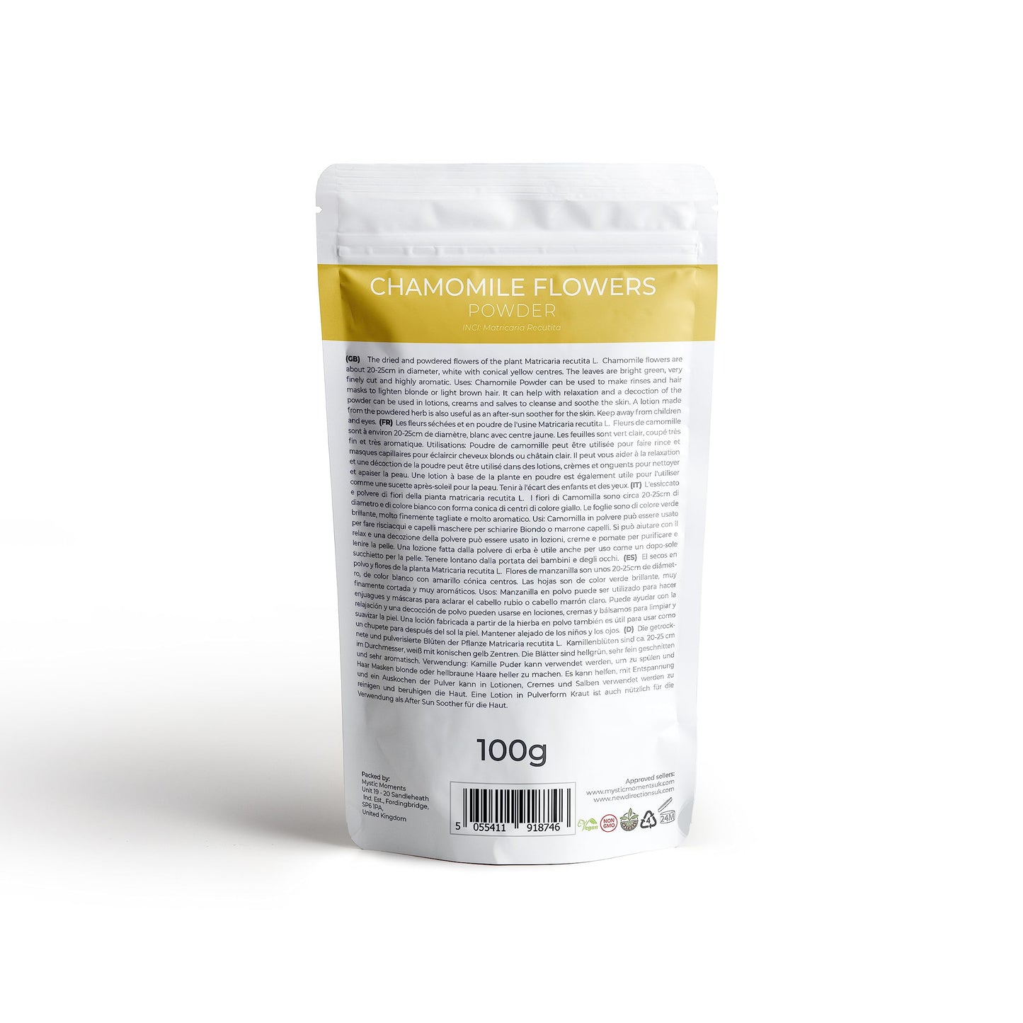 Mystic Moments Chamomile Flowers Powder 100