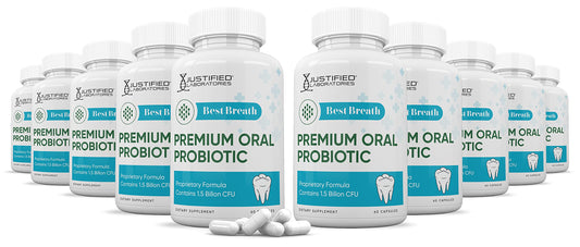 Justified Laboratories Best Breath Probiotic 1.5 Billion CFU Oral Support Capsule, 600 Capsules