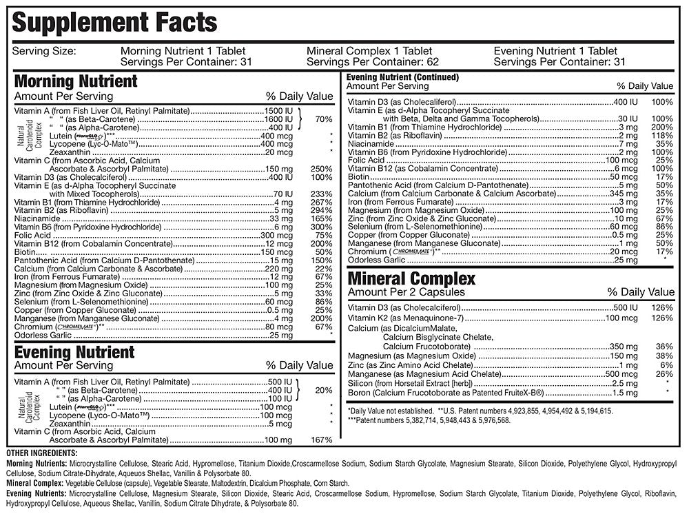 Clientele Daily Nutrient Supplements Capsules, 60 Capsules
