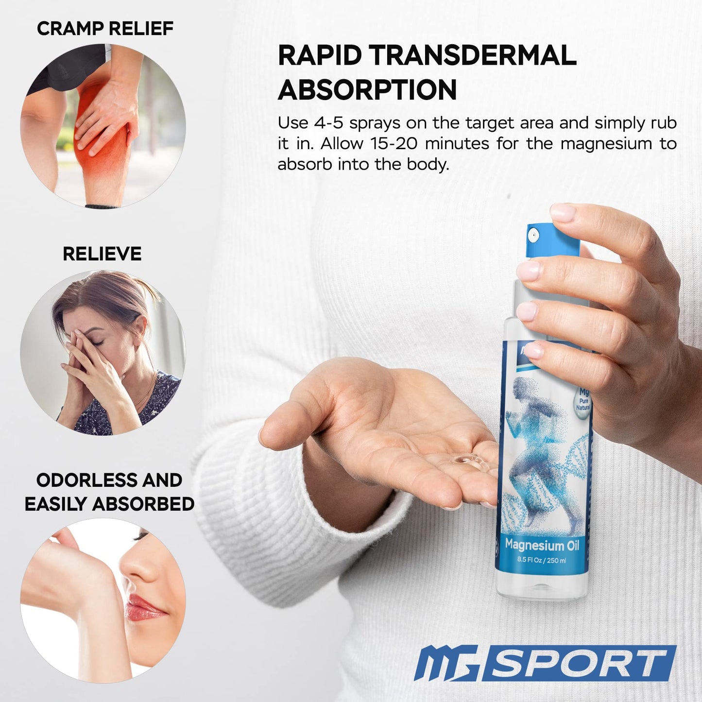 MgSport High Absorption Magnesium Capsule 1 Count