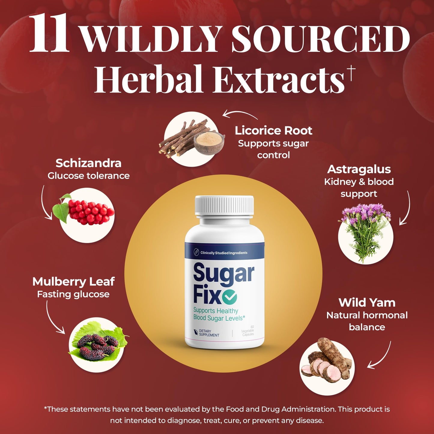 SugarFix Natural Blood Sugar Support Supplement 360 Capsules