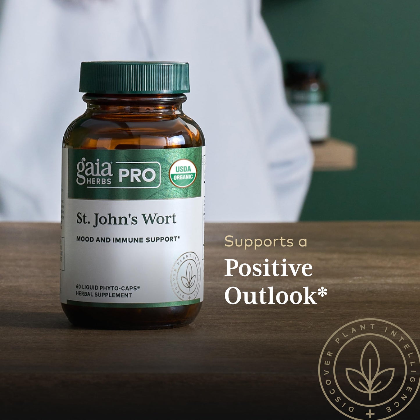 Gaia Herbs PRO St. John's Wort Capsules, 60 Count