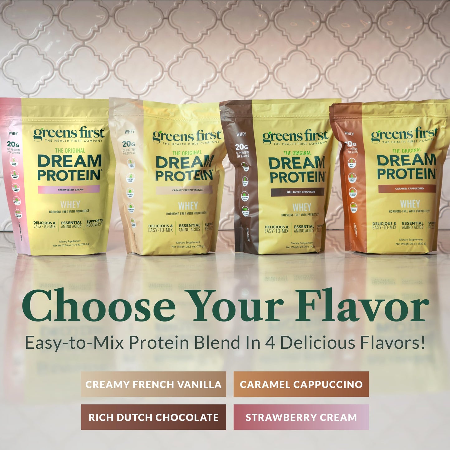Greens First Dream Protein Powder Whey, 27.96 oz