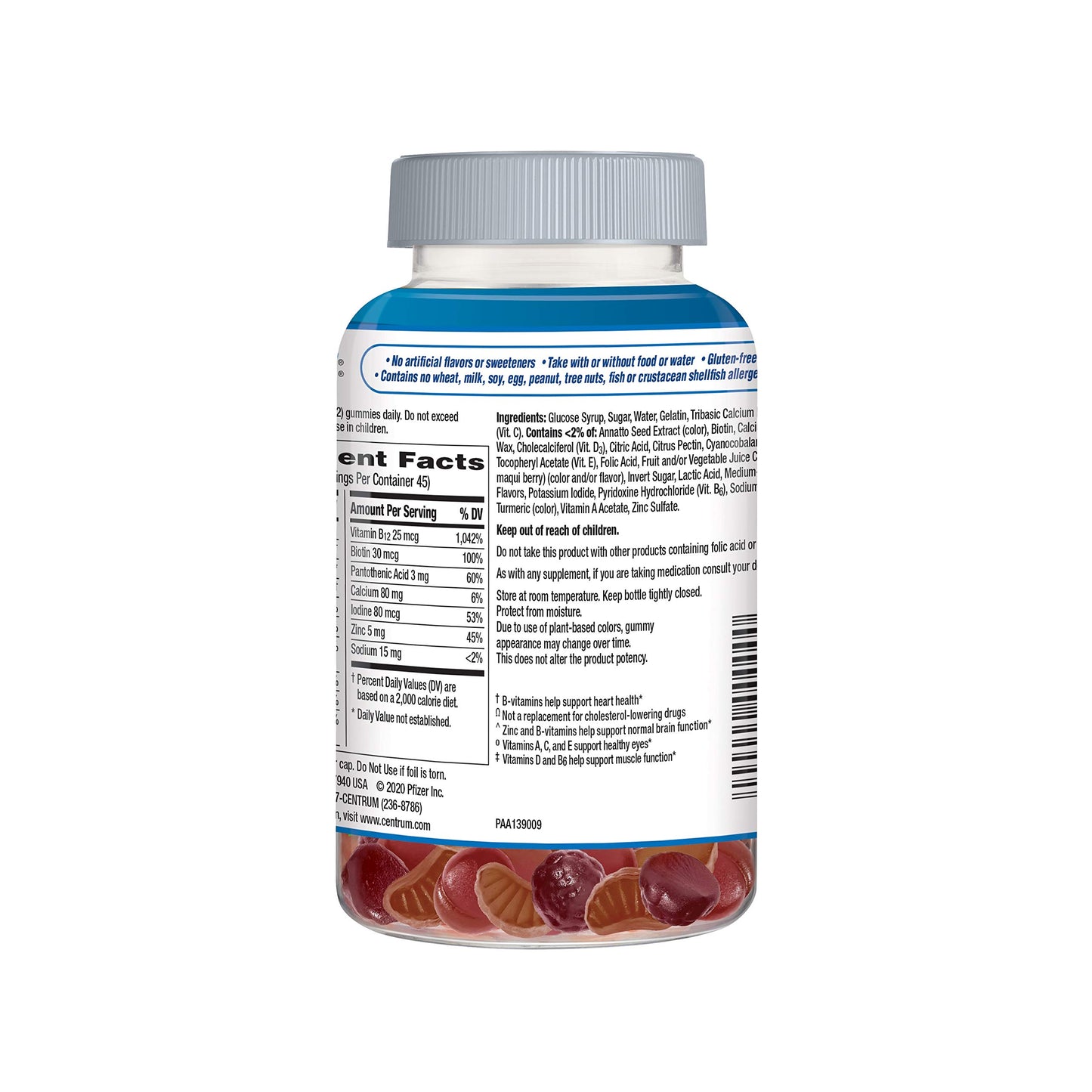 Centrum MultiGummies Gummy Multivitamin For Women 50 Plus With Vitamin D3, B6 And B12, 90 Count