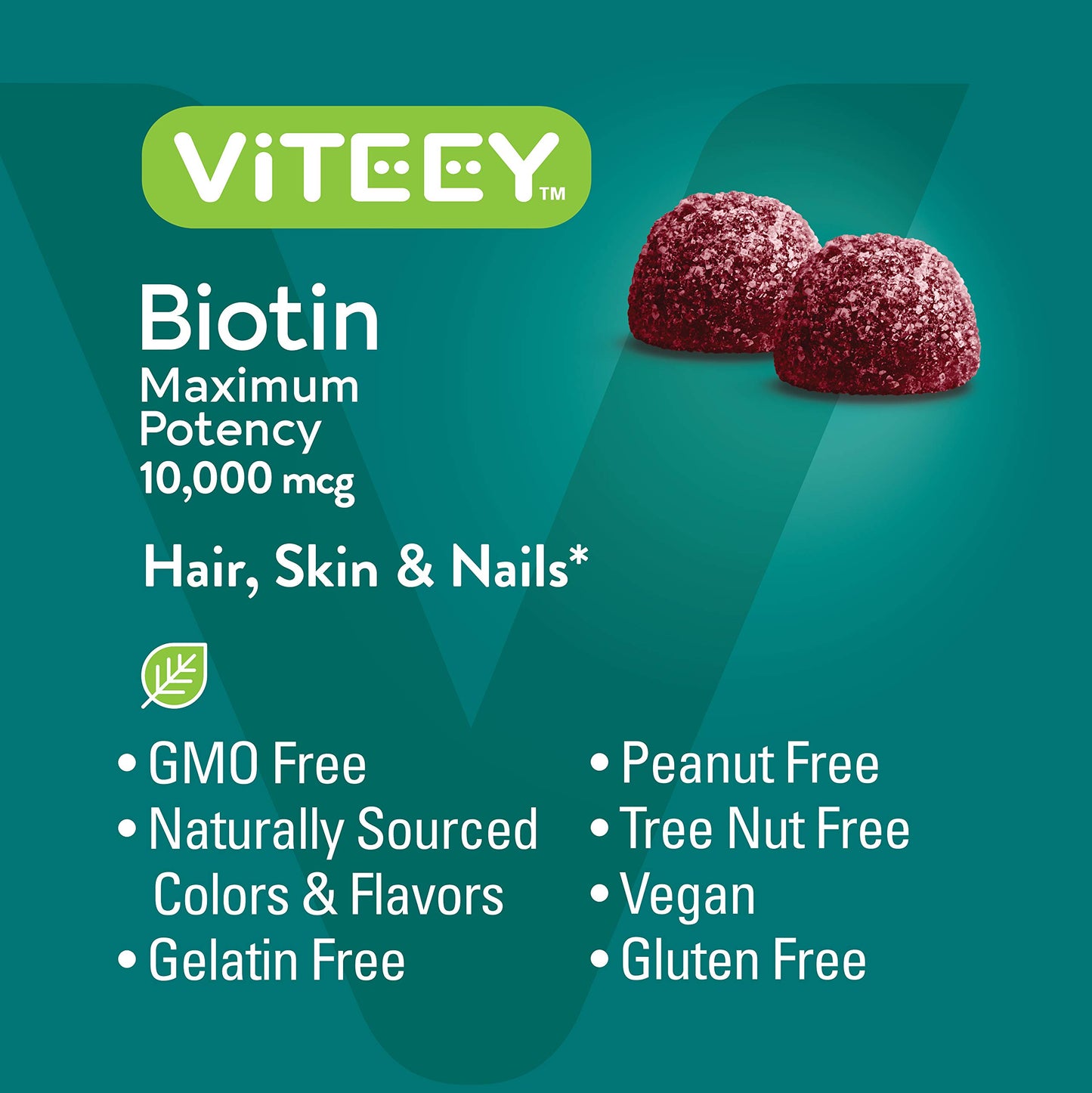 Viteey Biotin Gummies 60 Count
