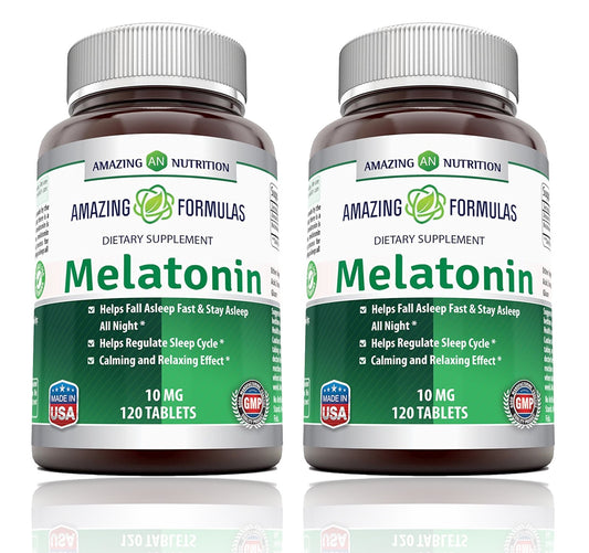 Amazing Nutrition Melatonin 10mg Tablets, 240 Count