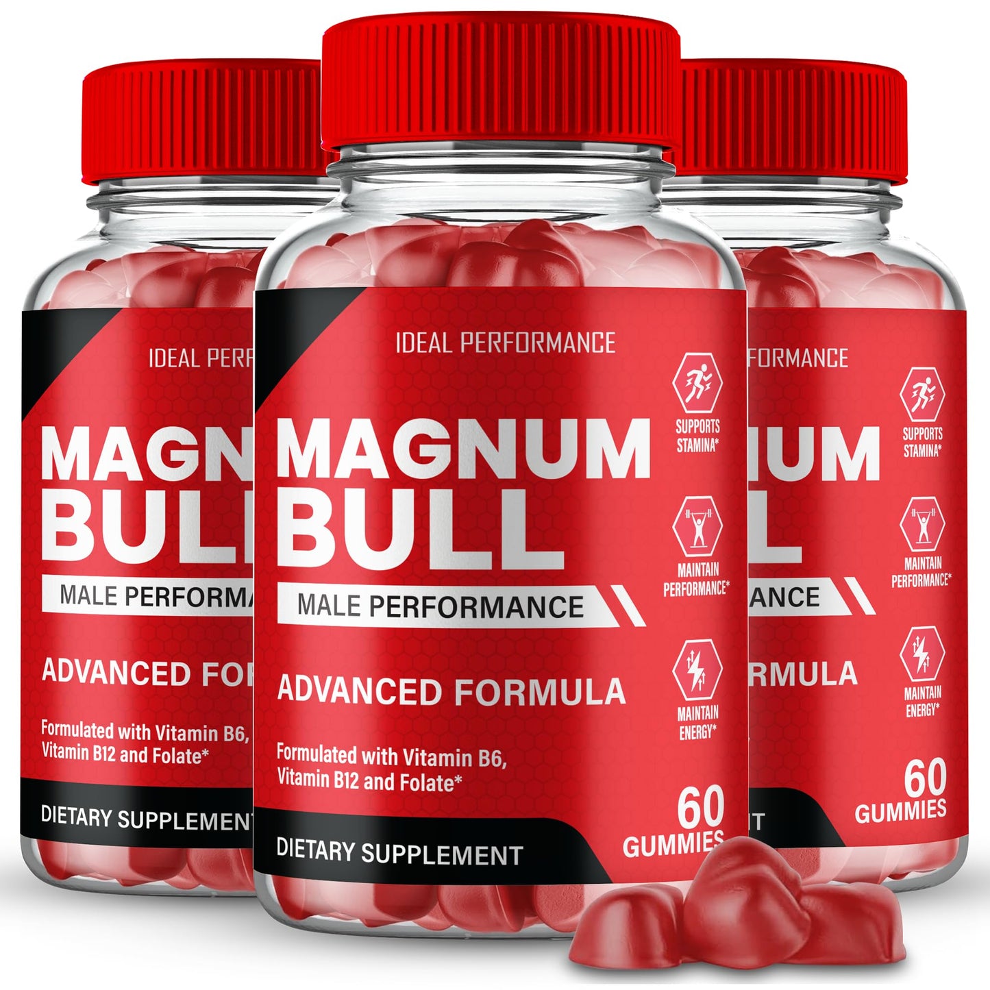 IDEAL PERFORMANCE Magnum Bull Gummies 180 Gummies
