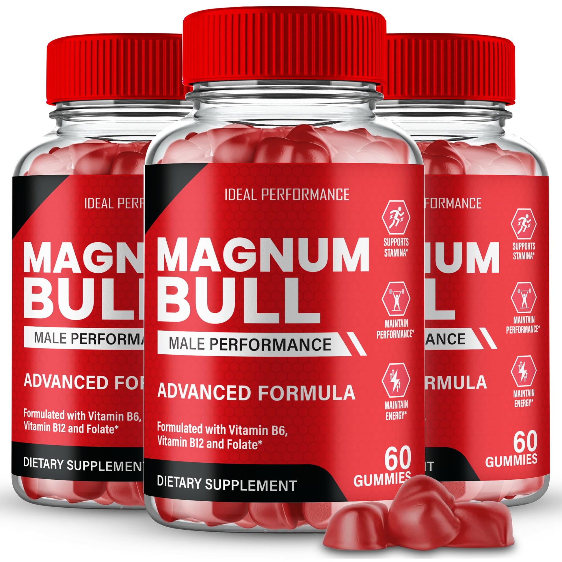 IDEAL PERFORMANCE Magnum Bull Gummies 180 Gummies