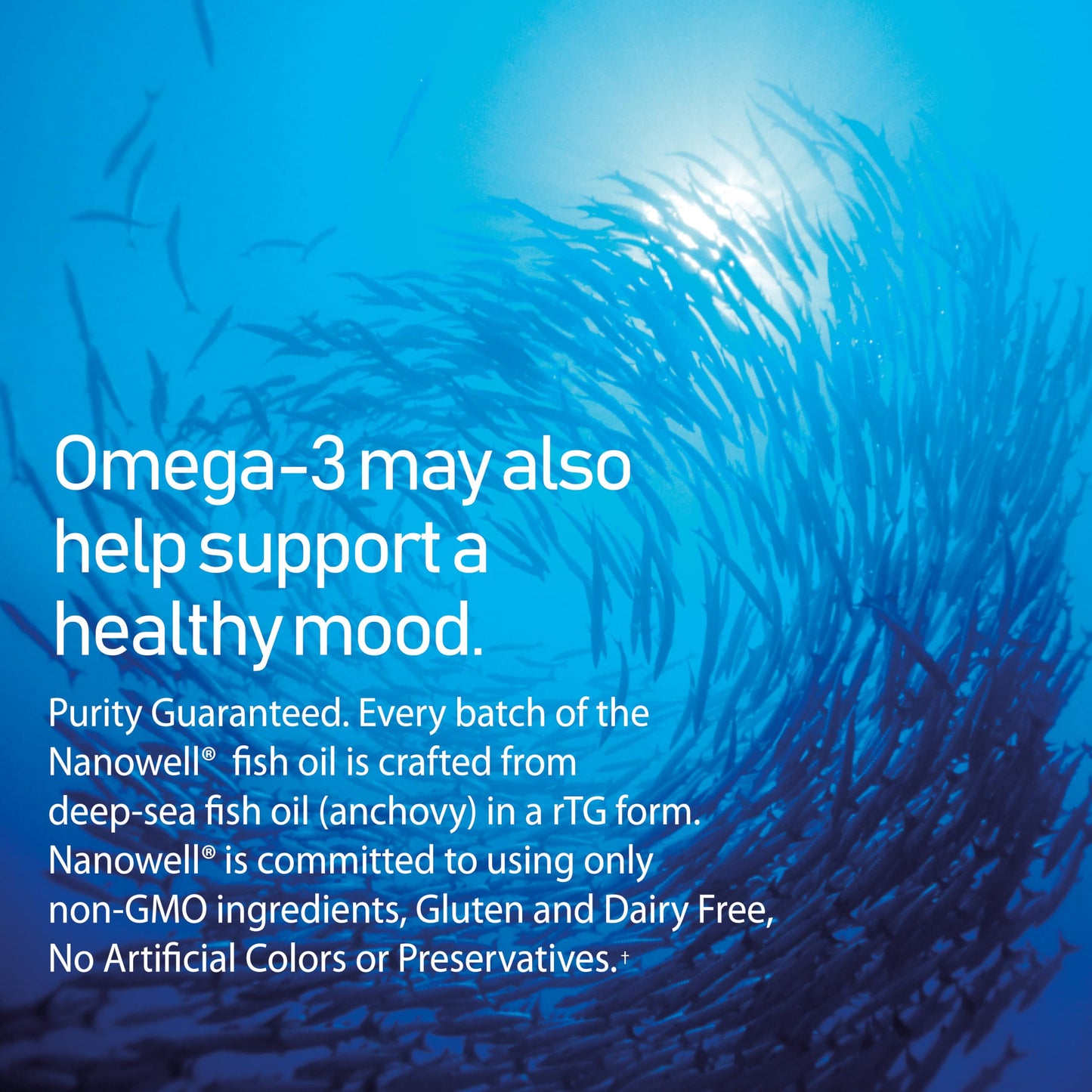 NANOWELL Red Omega-3 Fish Oil 1714mg Omega-3 Supplement with Astaxanthin, Vitamin E, EPA & DHA - 60 Softgels