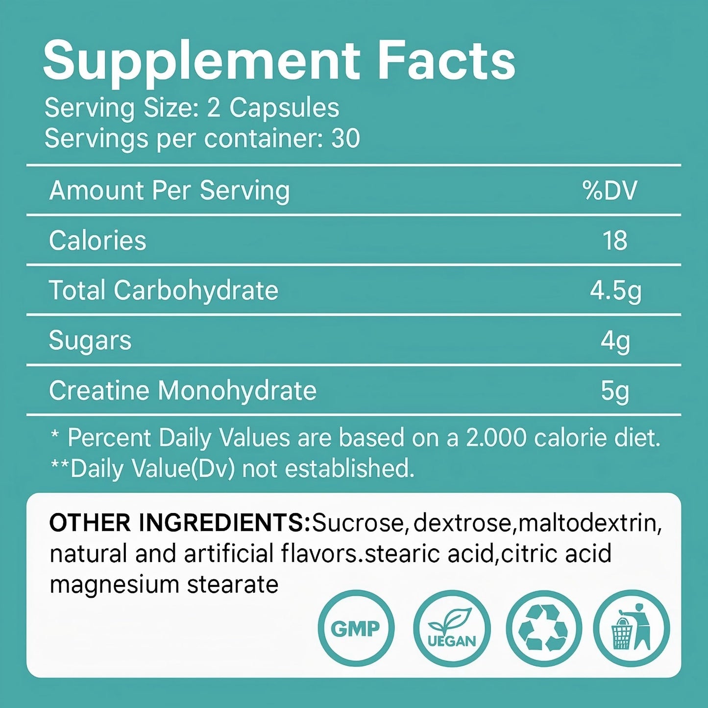 Heatonicel Creatine Monohydrate Capsules, 60 Capsules