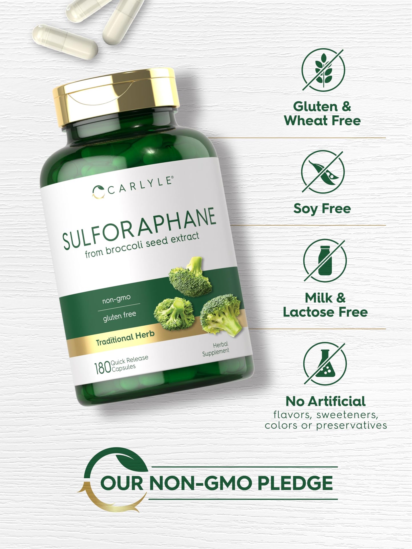 Carlyle Sulforaphane Supplement Capsule 180 Count