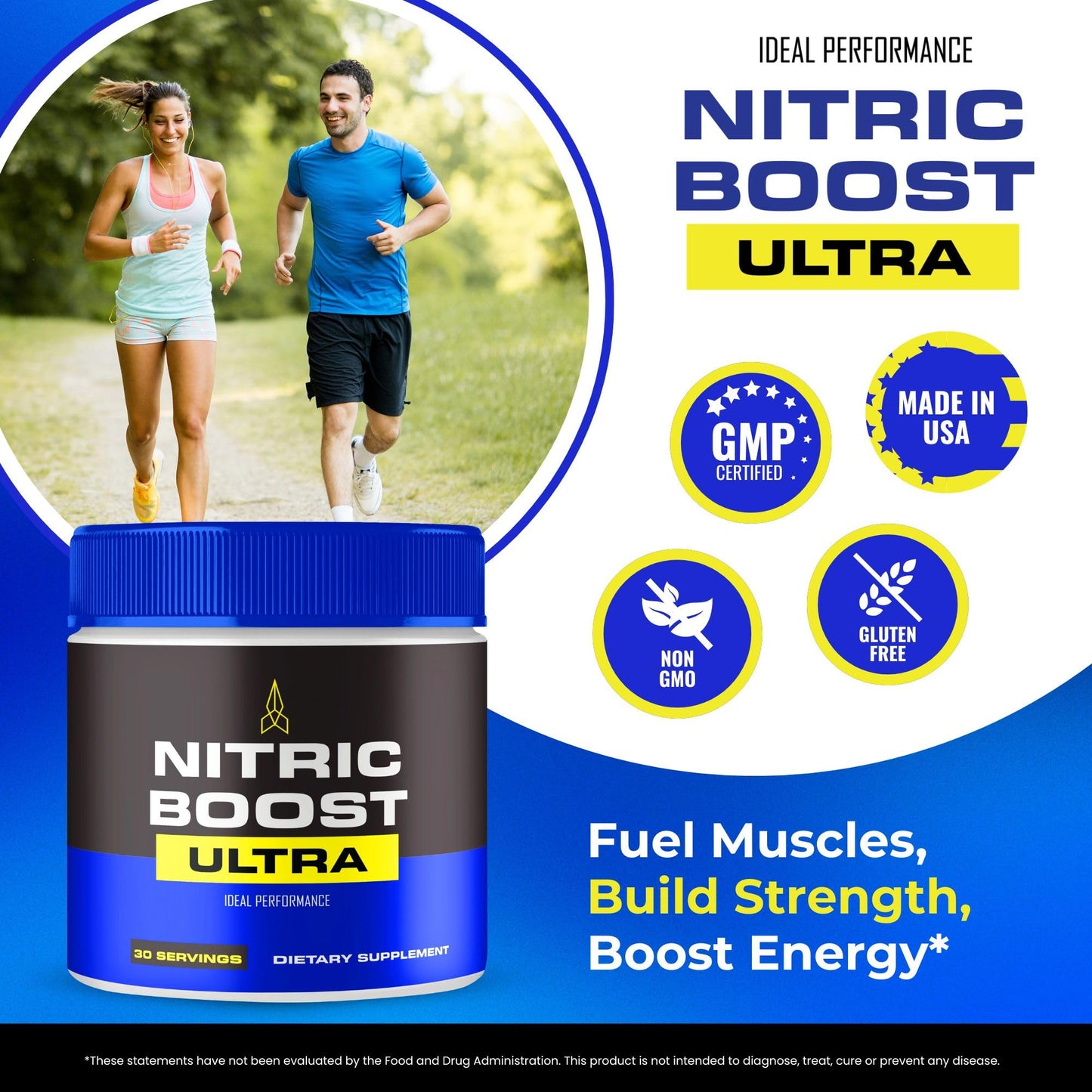 IDEAL PERFORMANCE Nitric Boost Ultra Powder 4 Pack