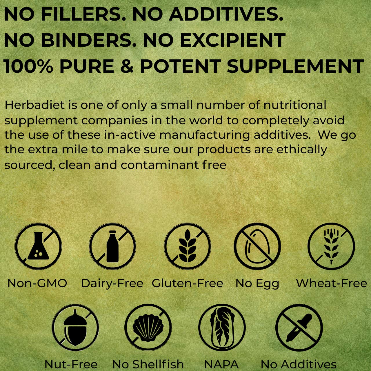 Herbadiet Licorice Root Extract Powder Capsules, 60 Count