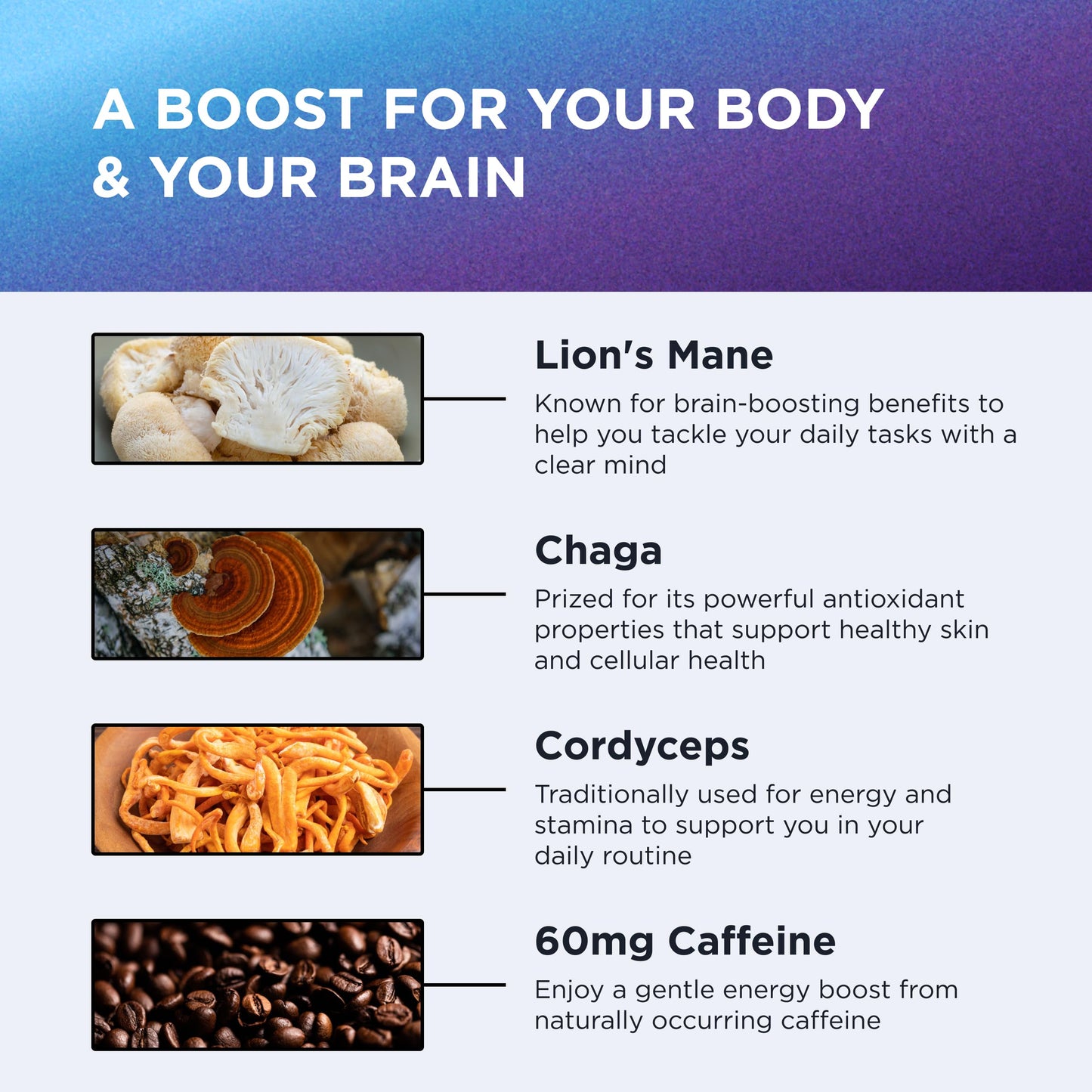 Dr. Emil Nutrition Mushroom Coffee for Focus & Energy - Instant Coffee with Lion's Mane - Chaga & Cordyceps - Delicious Caramel Flavor & Potent Mushroom Powder Blend, Powder, 3.5 Ounce