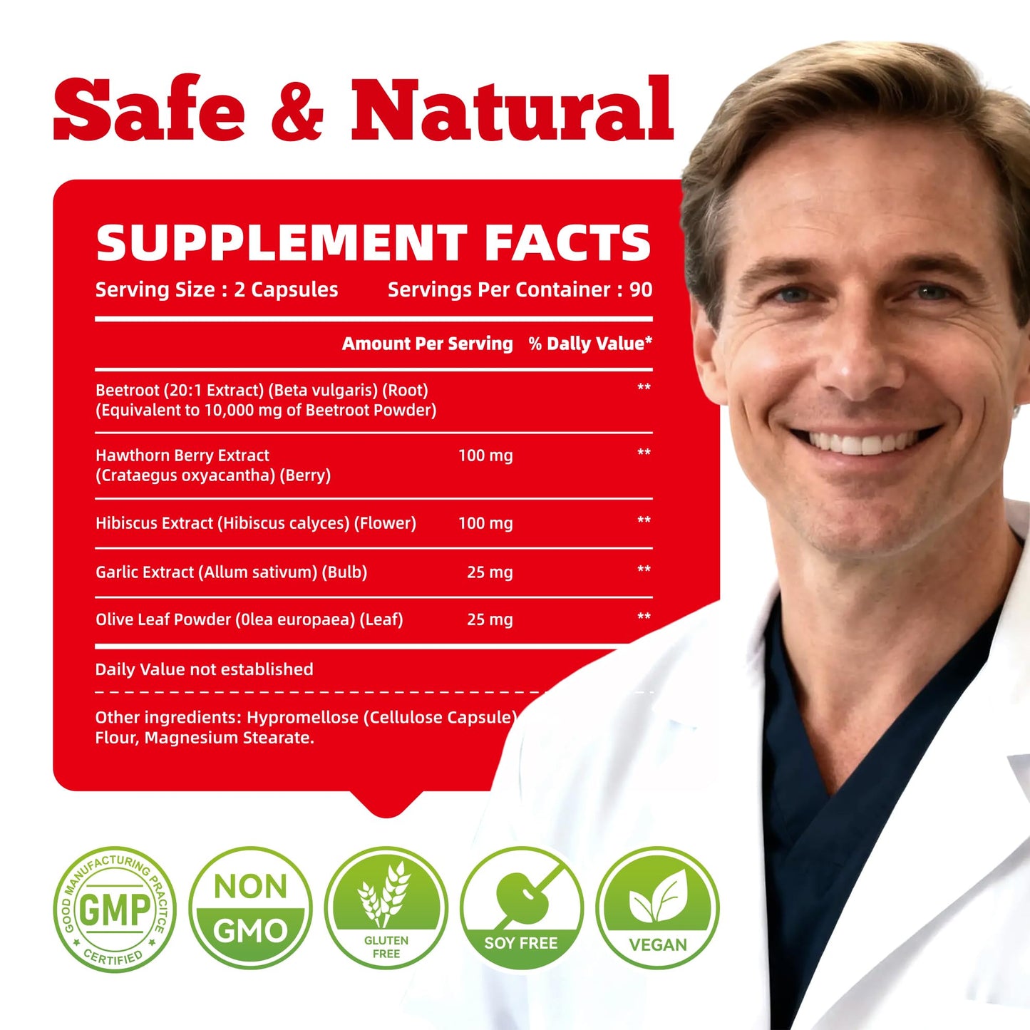 GlucoBio Beet Root Capsules 180 Count