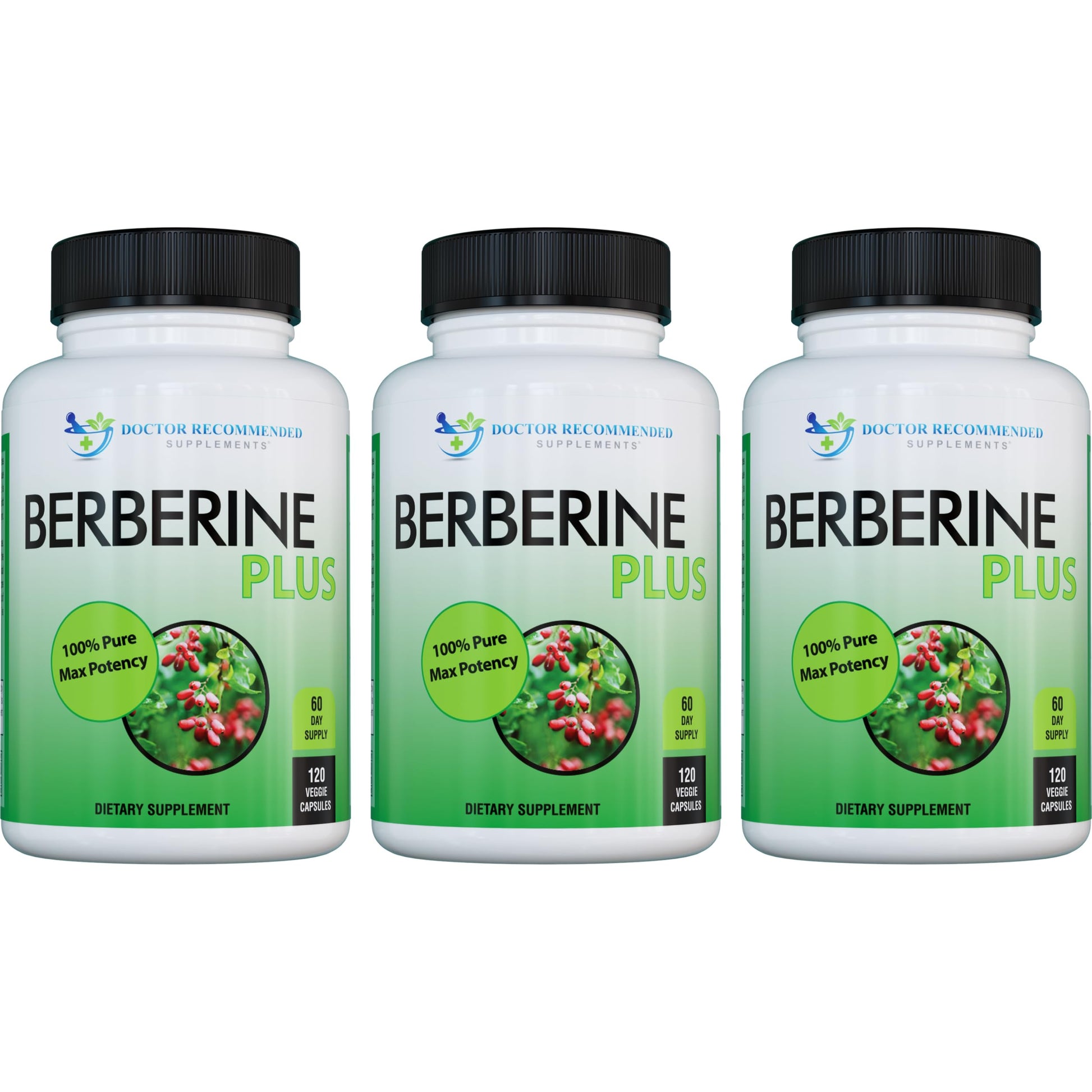 DOCTOR RECOMMENDED SUPPLEMENTS Berberine Plus 1200mg Per Serving Royal Jelly Veggie Capsules, 360 Capsules