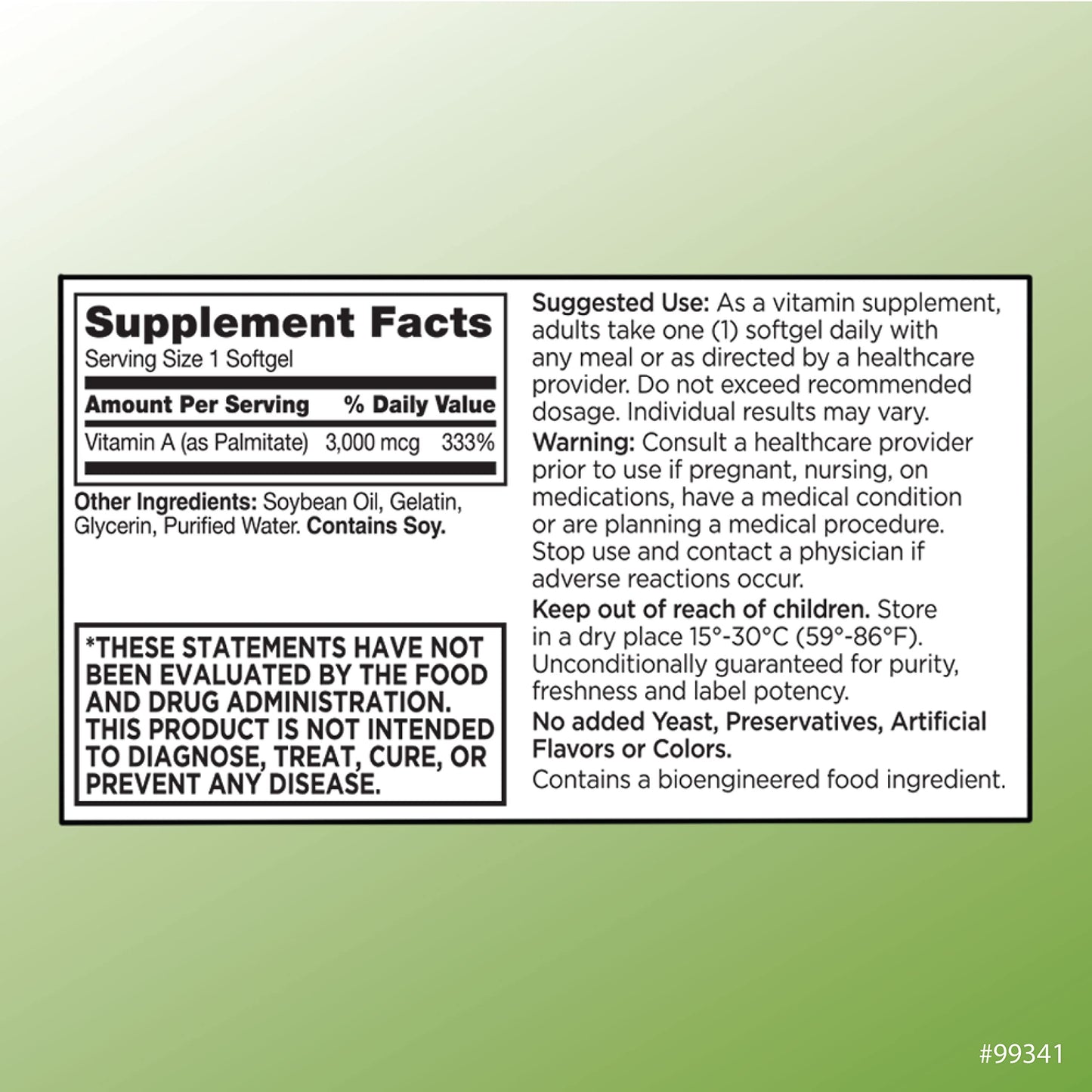 Quality Choice Vitamin A Palmitate Softgels 100 Softgels