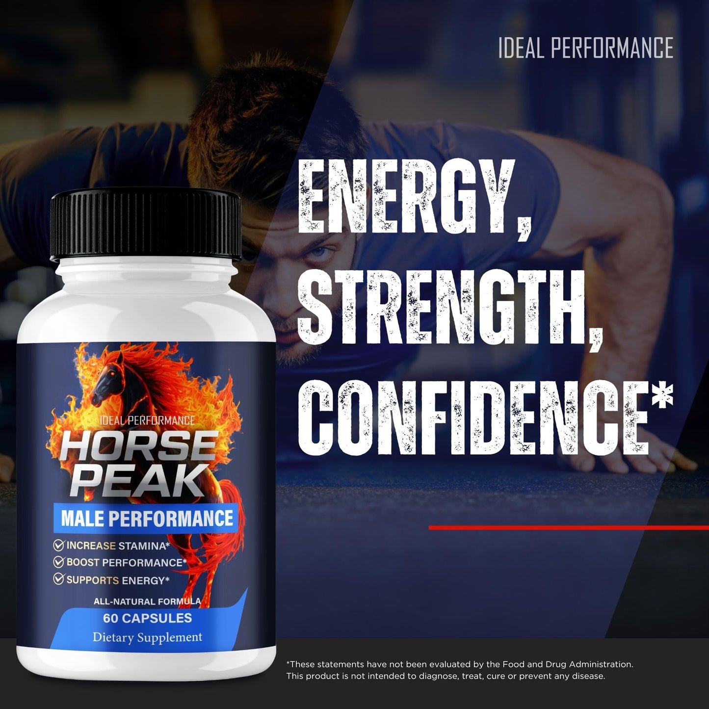 IDEAL PERFORMANCE Horsepeak 60 Capsules