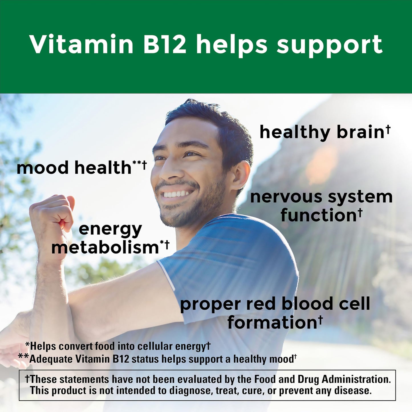 Nature Made Vitamin B12 500 mcg Tablet, 200 Tablets