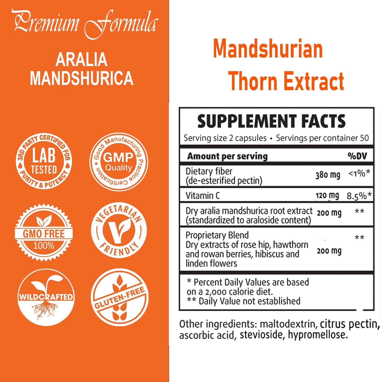 TAIGASEA Aralia Mandshurica Capsules 100