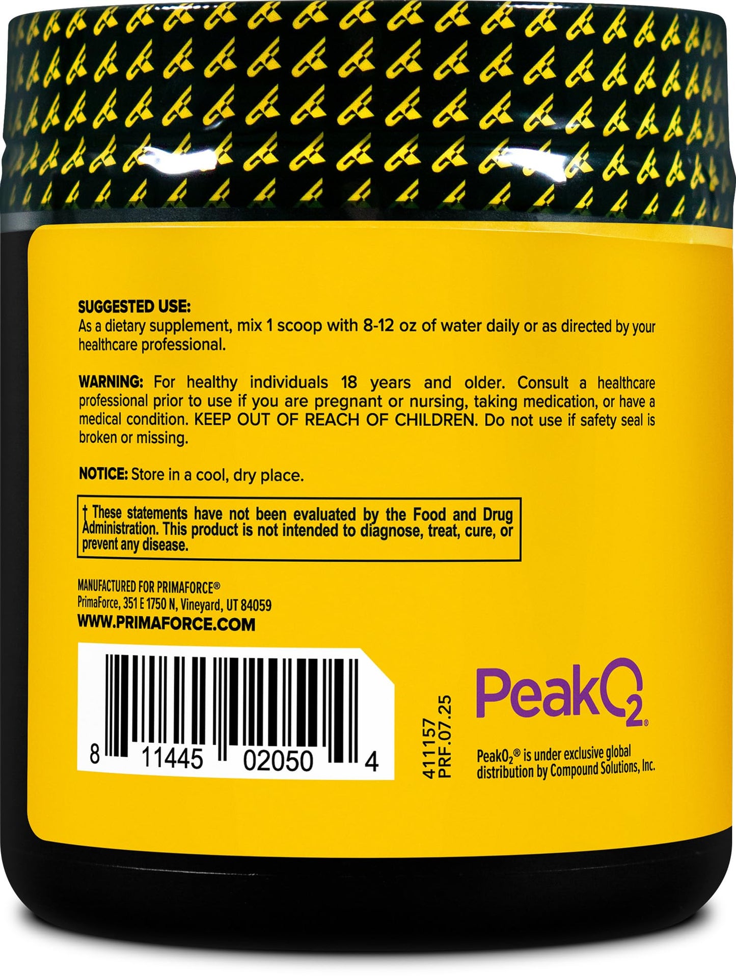Primaforce Peak O2 Workout Supplement Powder 4.2 Ounce