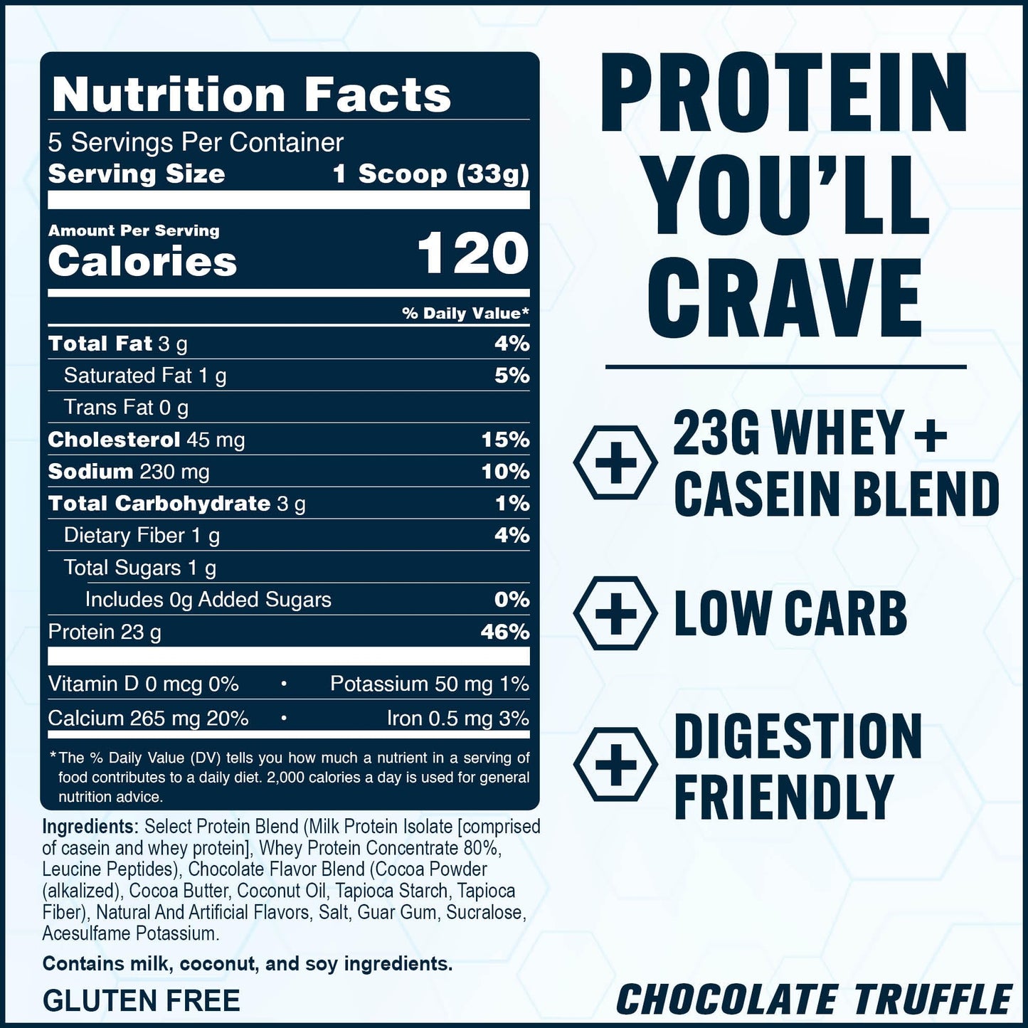 PEScience Select Protein Powder, Whey and Casein Blend, 5 Servings